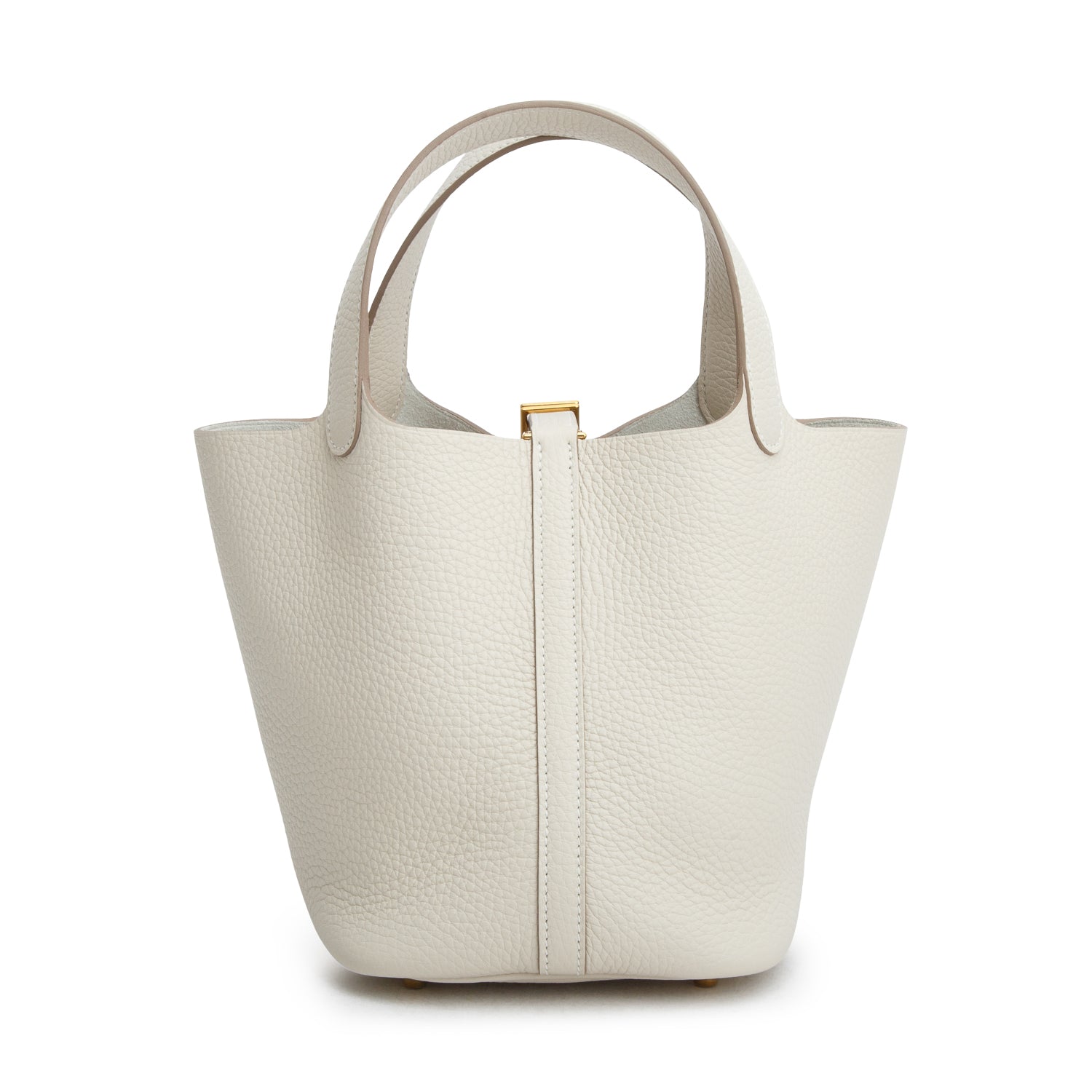 Hermes 2026 Craie Taurillon Clemence Picotin Lock 18 w/ Box