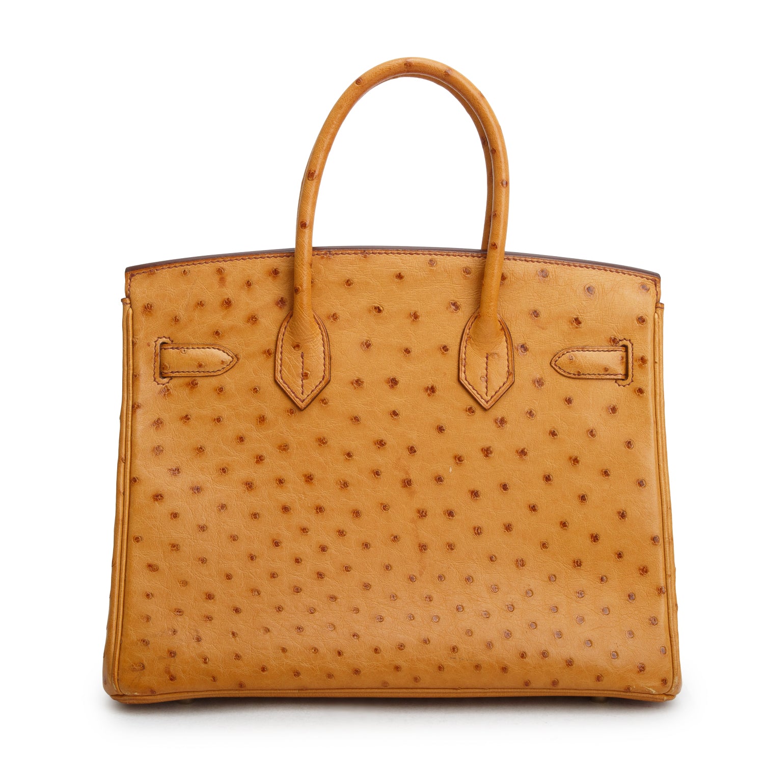 Hermes Cognac Ostrich Birkin 30