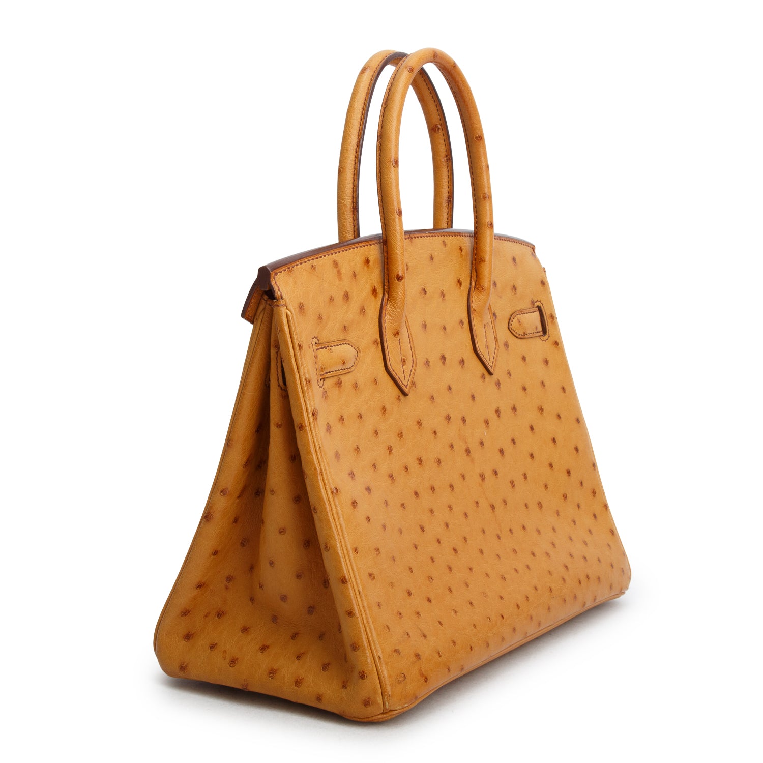 Hermes Cognac Ostrich Birkin 30