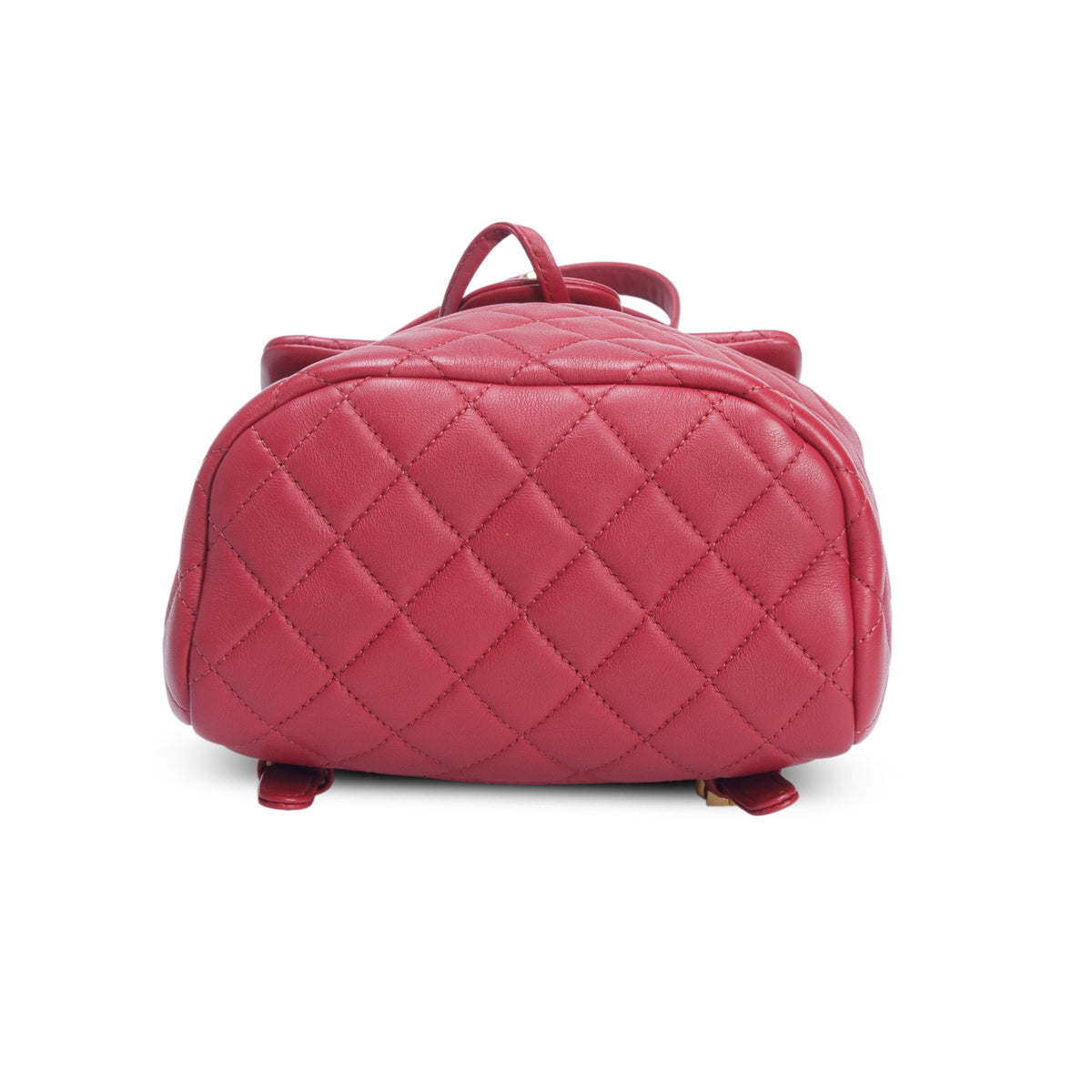 Chanel Red Lambskin Quilted Mini Urban Spirit Backpack
