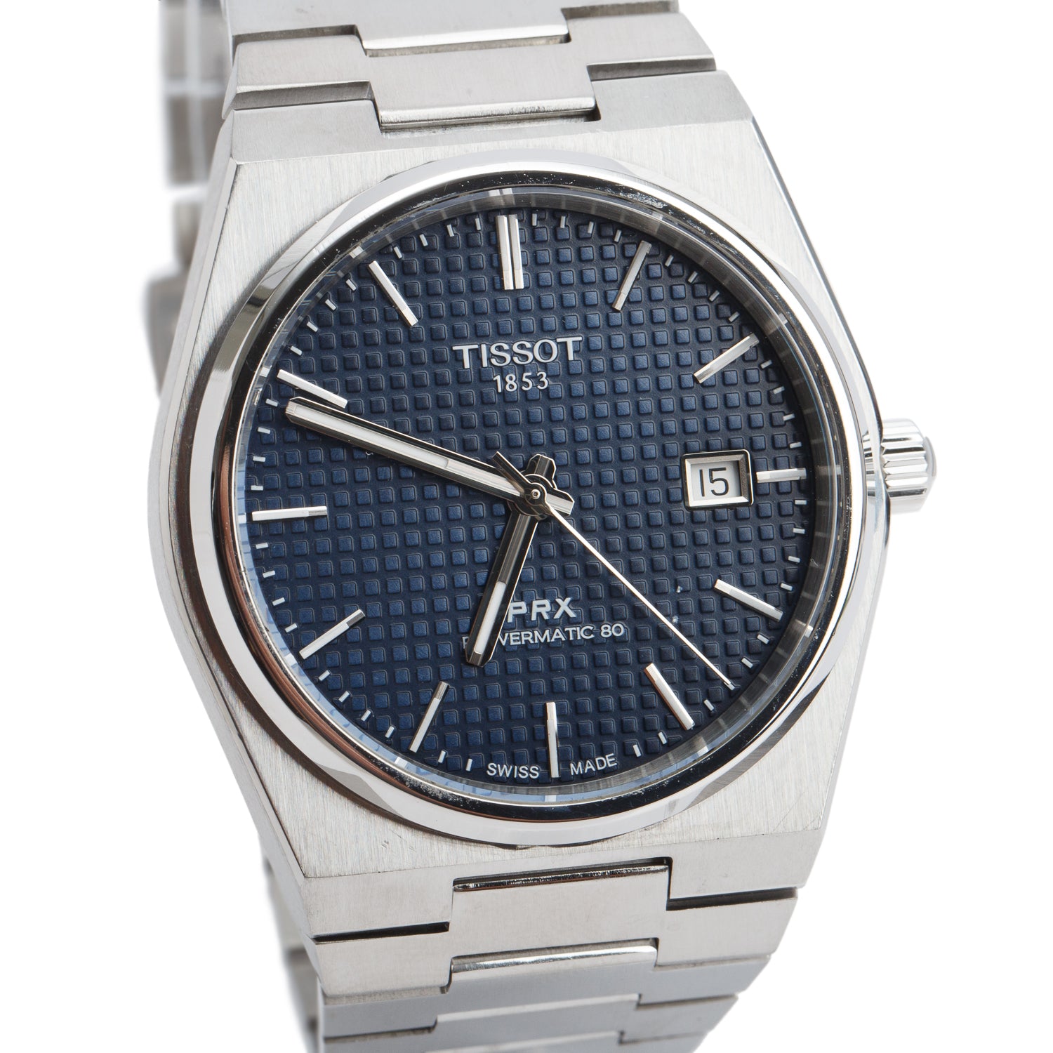 Tissot Stainless Steel PRX 40 MM Automatic Watch Blue Dial w/ Box