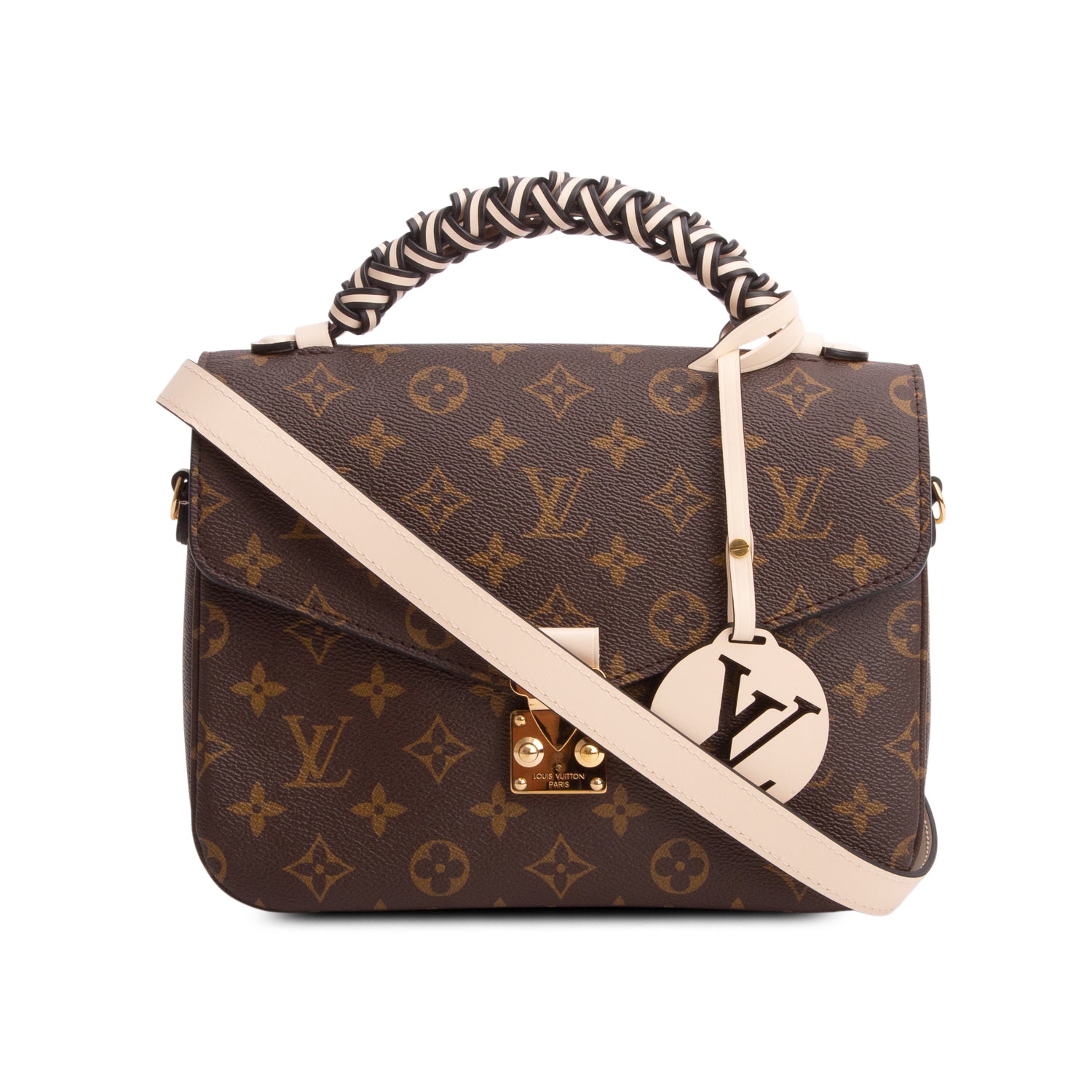 Louis Vuitton Monogram Braided Pochette Metis w/ Strap