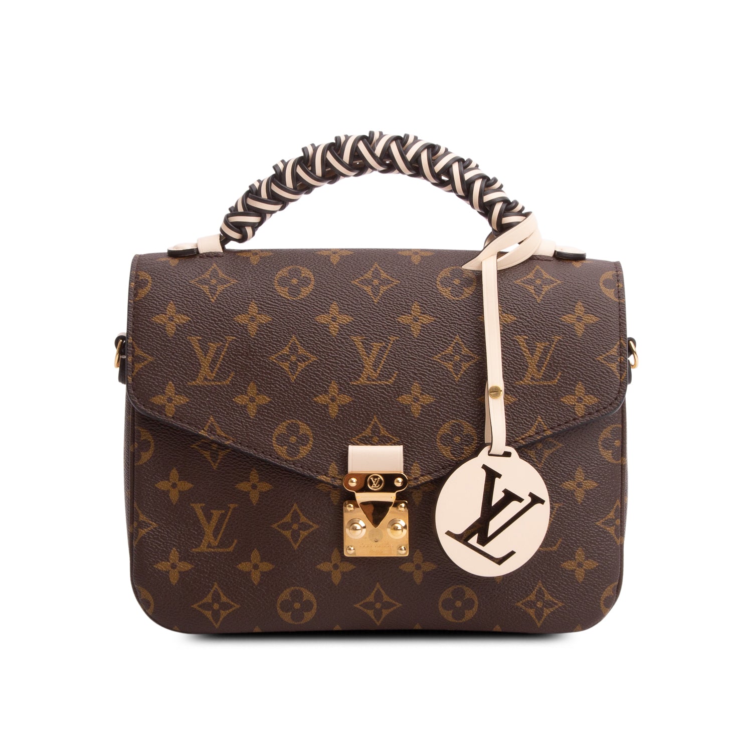 Louis Vuitton Monogram Braided Pochette Metis w/ Strap