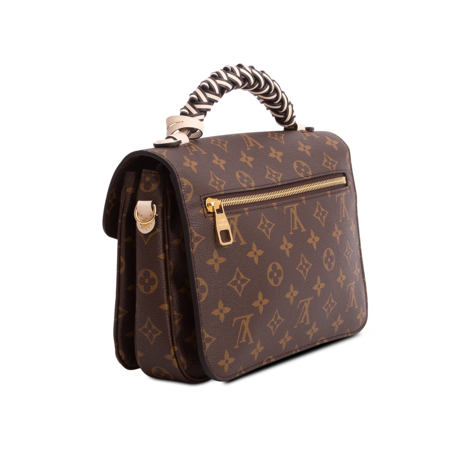 Louis Vuitton Monogram Braided Pochette Metis w/ Strap