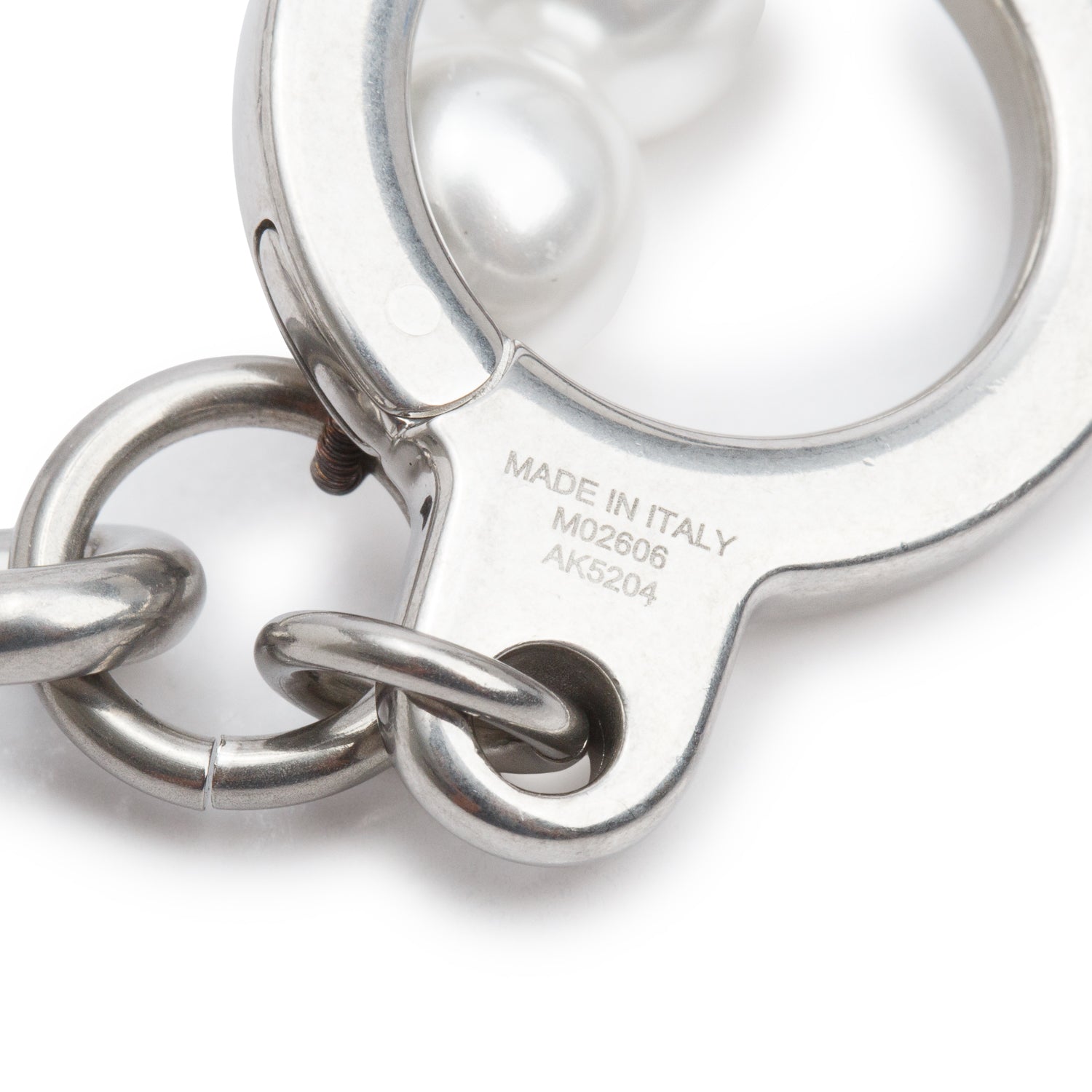 Louis Vuitton Palladium Plated Pearls Chain Belt & Bag Charm