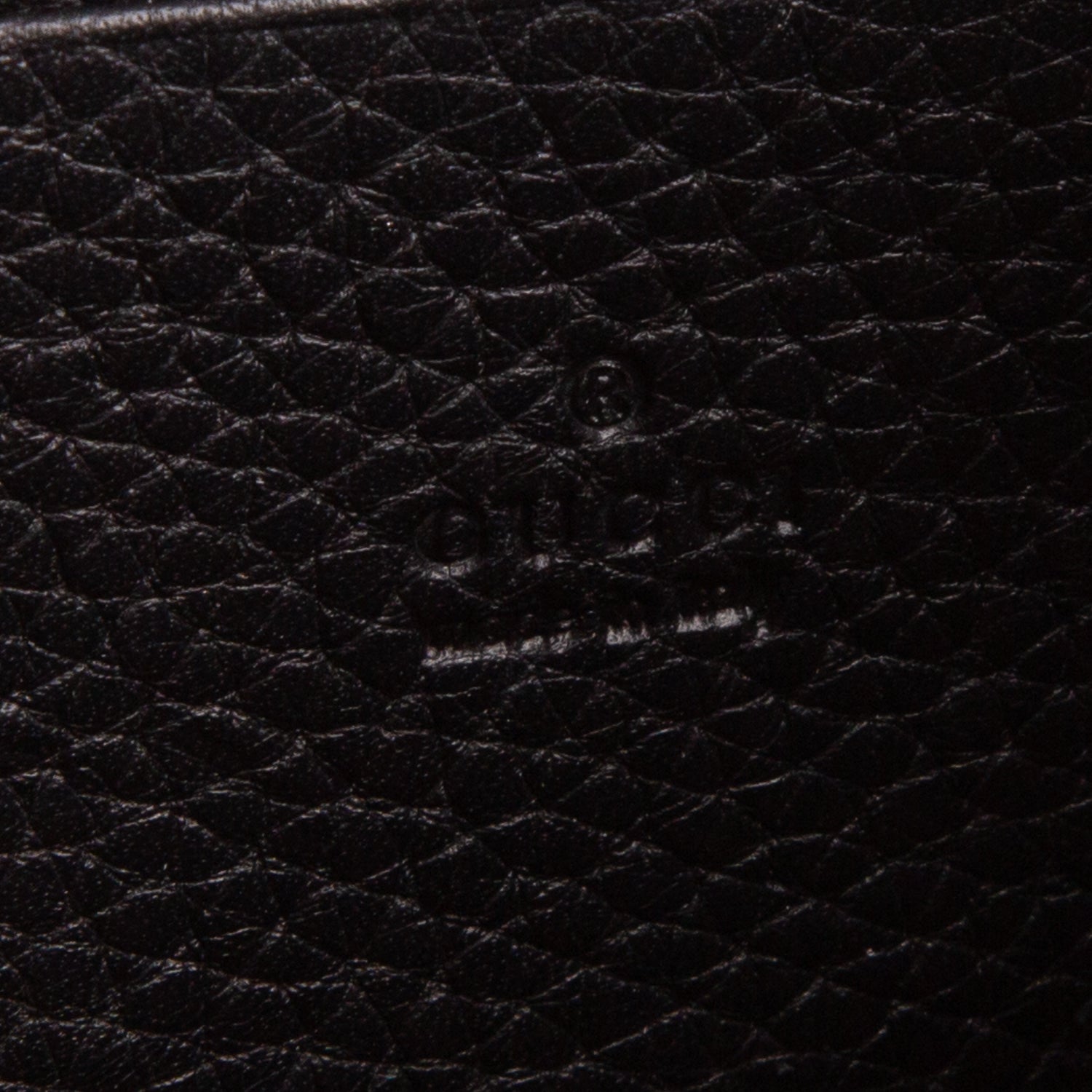 Gucci Black Calfskin GG Marmont Chain Wallet