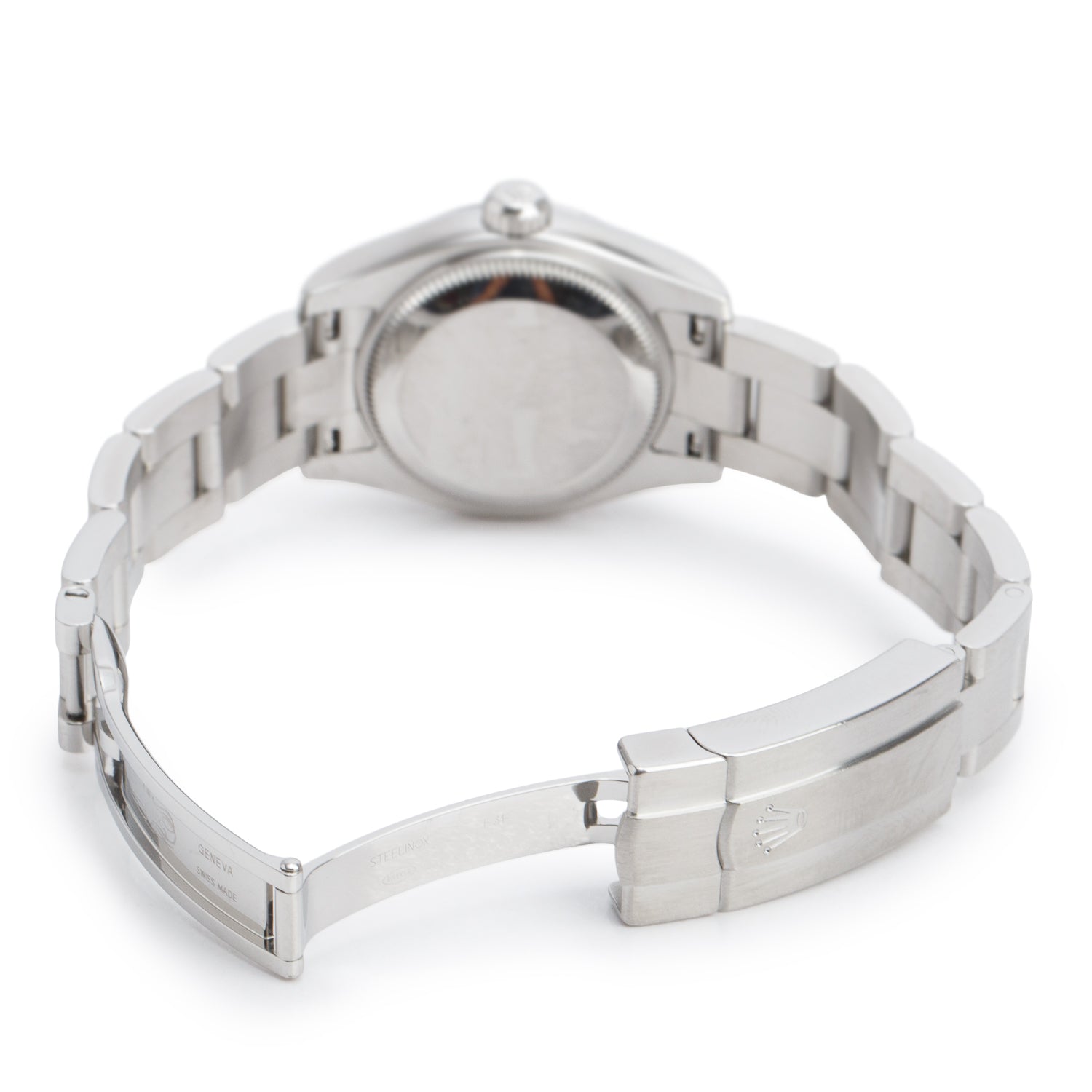Rolex Stainless Steel Oyster Perpetual 26 MM Automatic Watch White Dial 176200 w/ Box & Papers