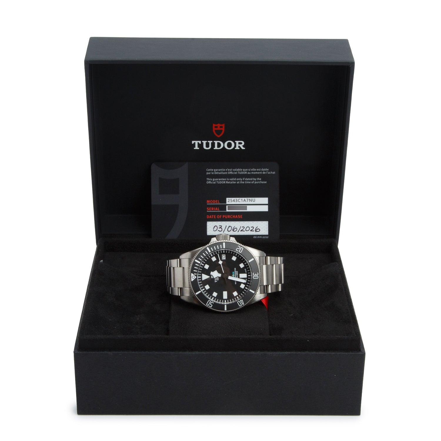 Tudor 2026 Titanium Pelagos Ultra 43 MM Automatic Watch Black Dial 2543C1A7NU w/ Box, Papers & Extra Strap