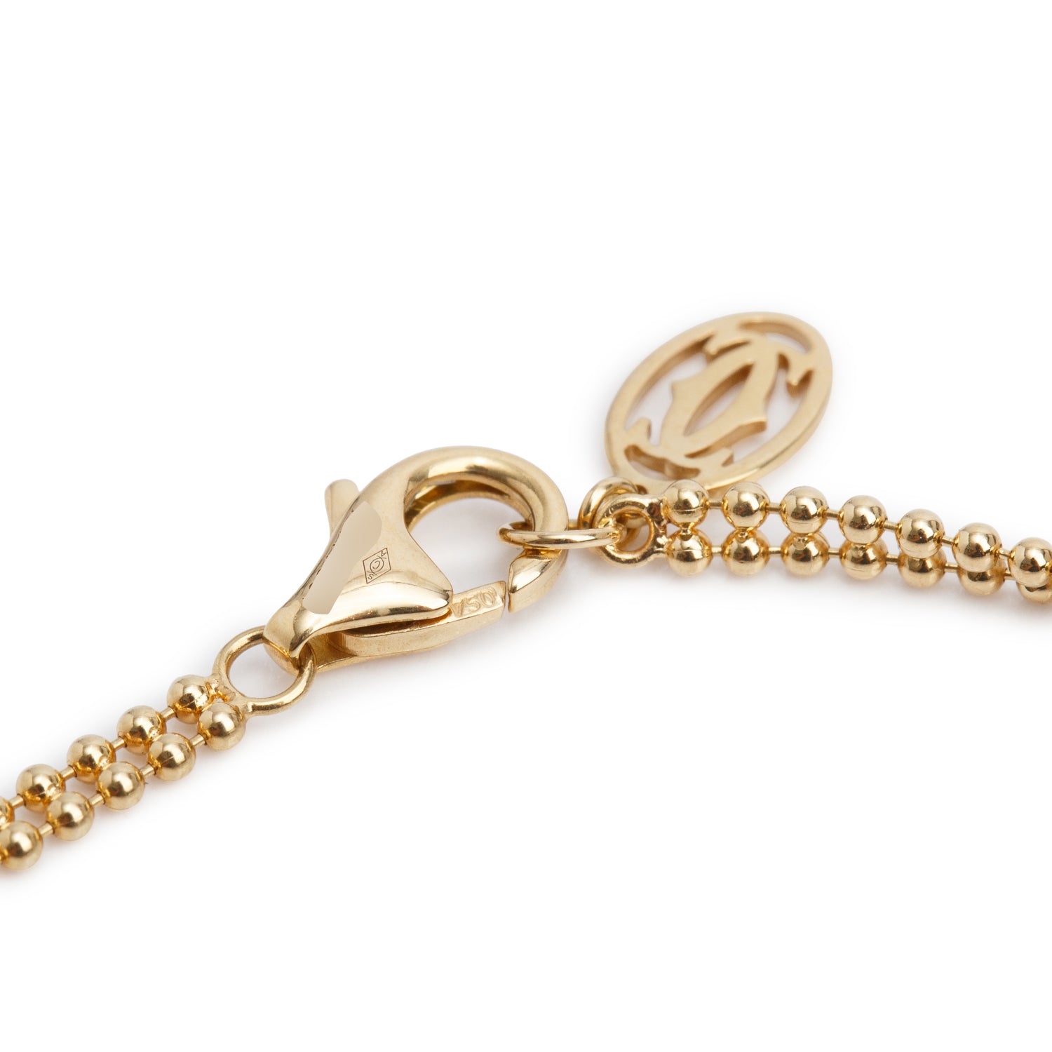 Cartier 2025 18k Yellow, White & Rose Gold Diamond Trinity Pendant Necklace, Medium Model w/ Receipt & Certificate