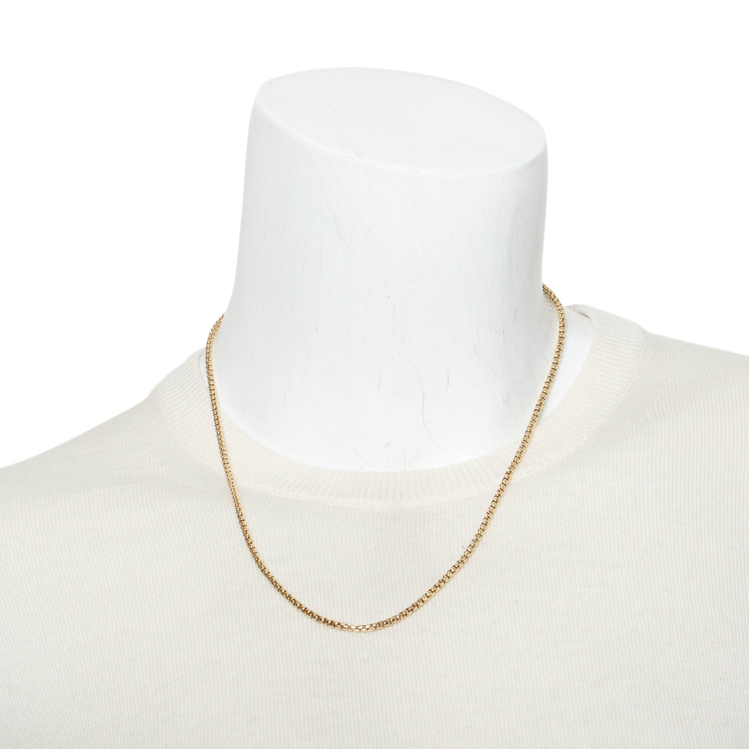 David Yurman 18k Yellow Gold 2.5 MM Box Chain Necklace, 20"
