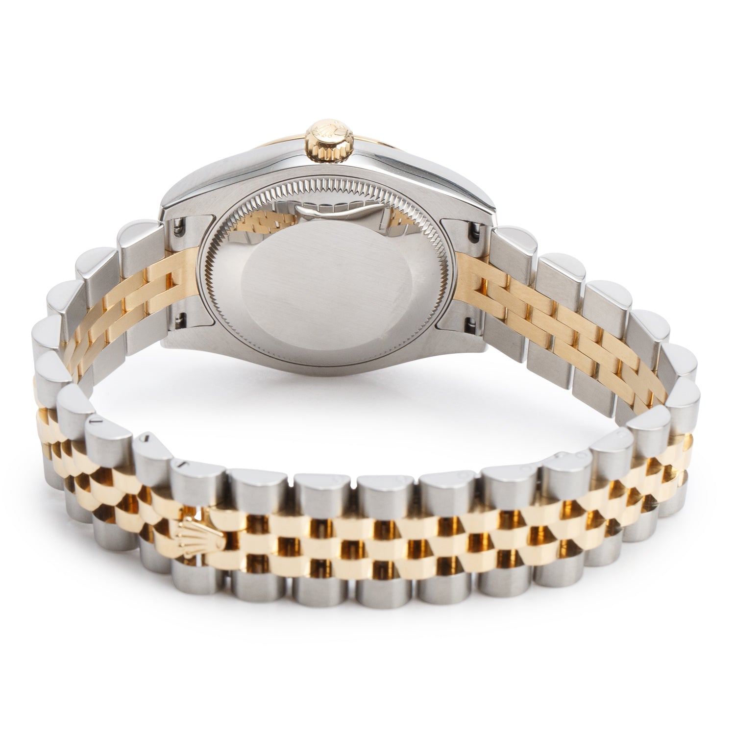 Rolex Stainless Steel & 18k Yellow Gold Datejust 31 MM Automatic Watch Champagne Diamond Dial 178273 w/ Box & Papers