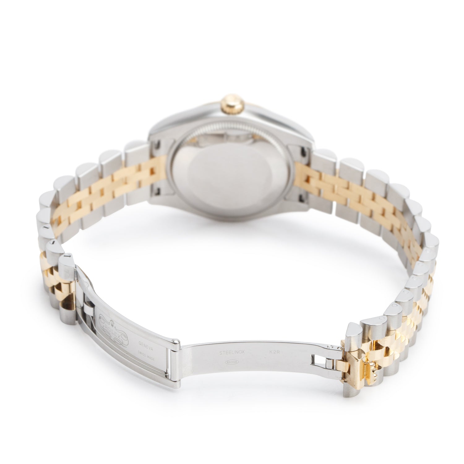 Rolex Stainless Steel & 18k Yellow Gold Datejust 31 MM Automatic Watch Champagne Diamond Dial 178273 w/ Box & Papers