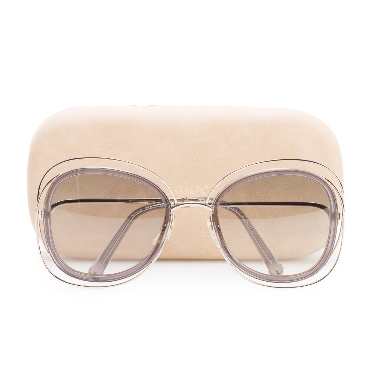 Chloe CE123S Poppy Cutout Carlina Butterfly Sunglasses w/ Case