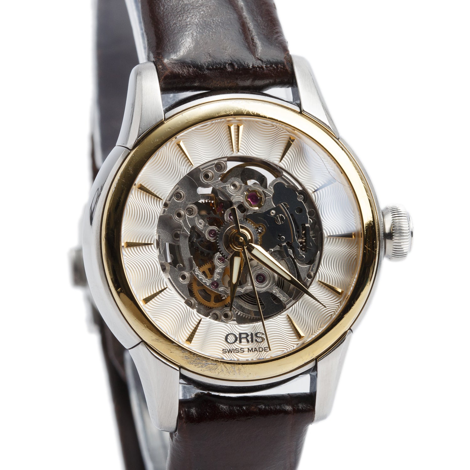Oris Two-Tone Stainless Steel Artelier Skeleton 31 MM Automatic Watch