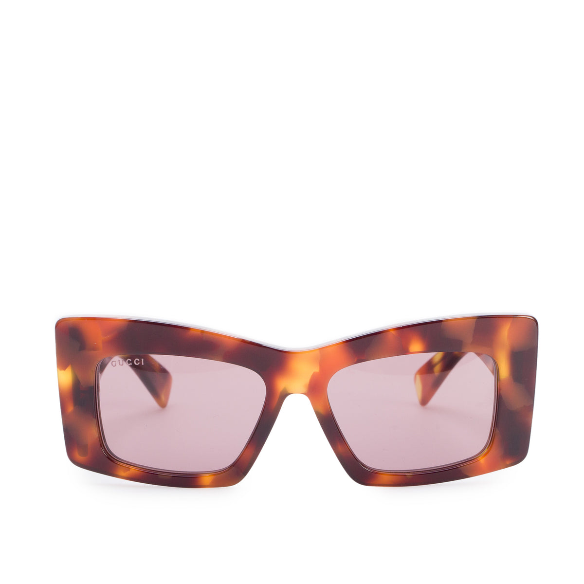 Gucci GG1842S Brown Havana Acetate Interlocking G Butterfly Sunglasses w/ Case
