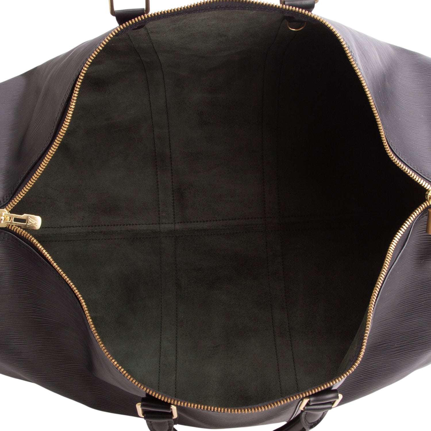 Louis Vuitton Vintage Black Epi Leather Keepall 55
