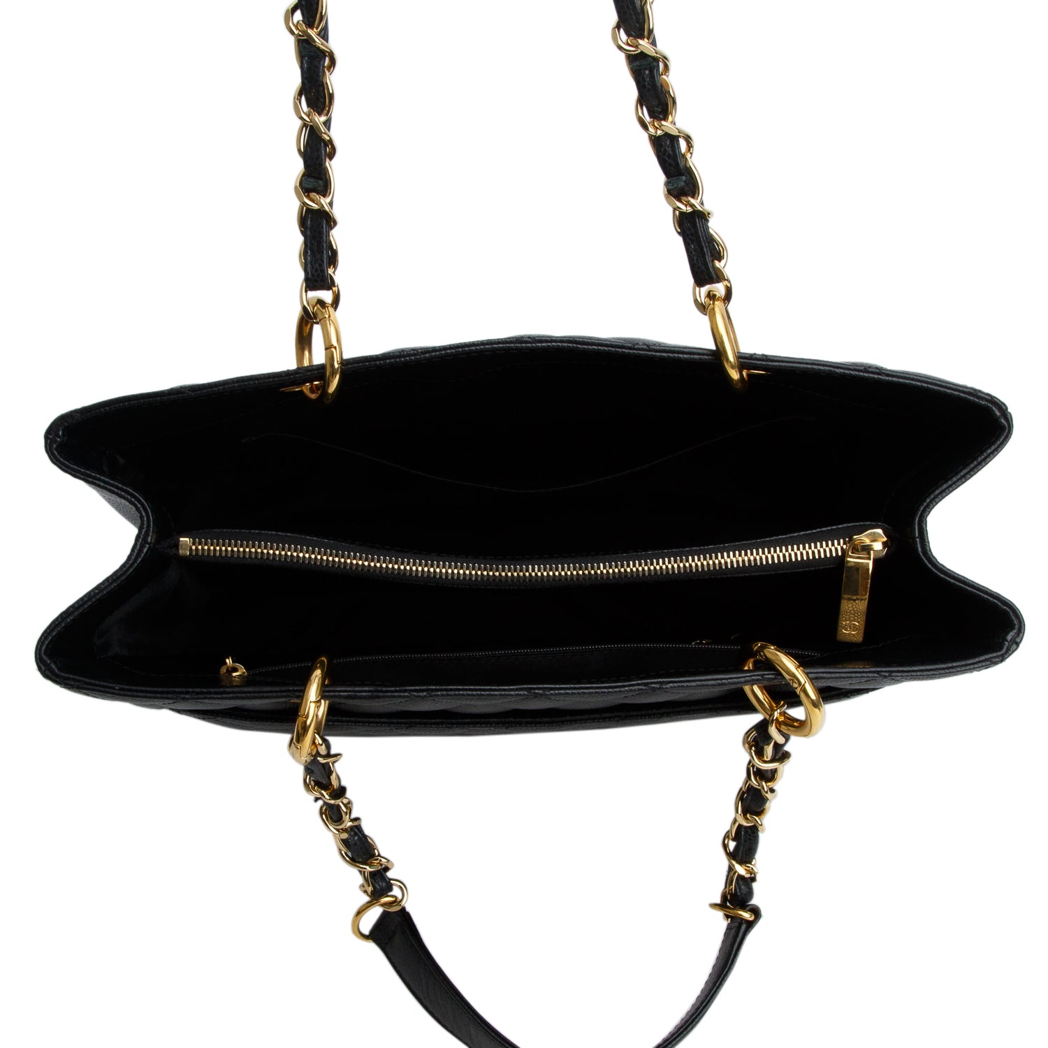 Chanel Black Caviar Leather Grand Shopping Tote (GST)