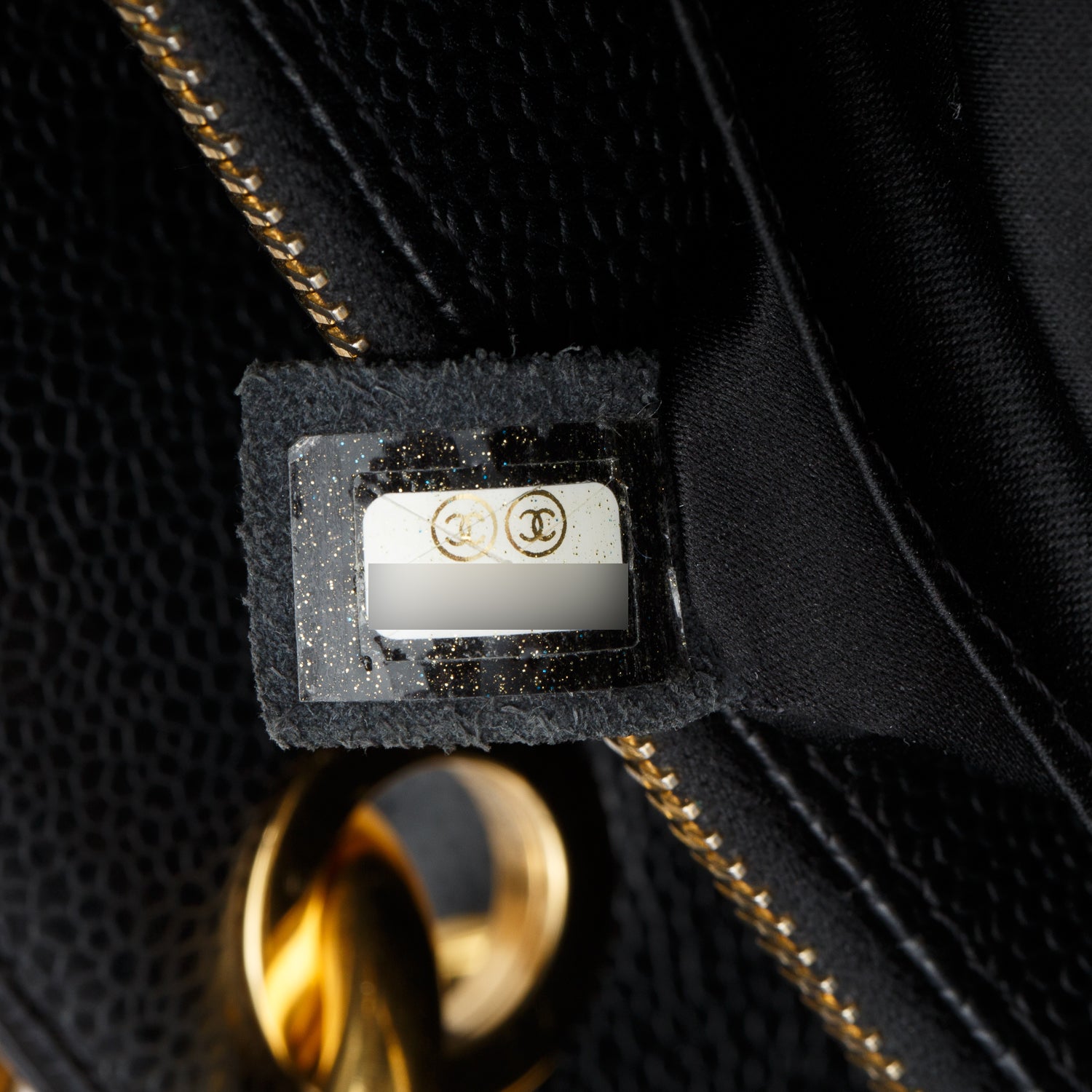 Chanel Black Caviar Leather Grand Shopping Tote (GST)