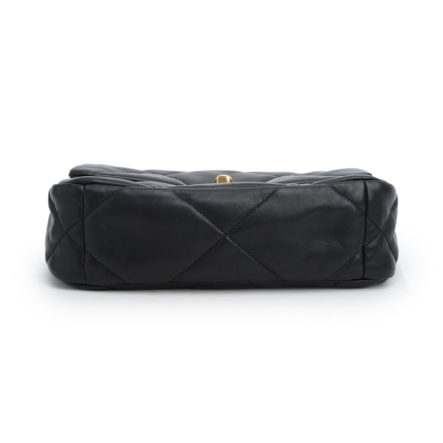 Chanel Black Lambskin Leather Medium 19 Flap Bag w/ Box