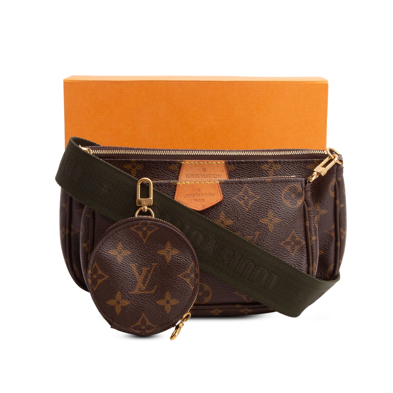 Louis Vuitton Monogram Multi Pochette Accessories w/ Box & Straps