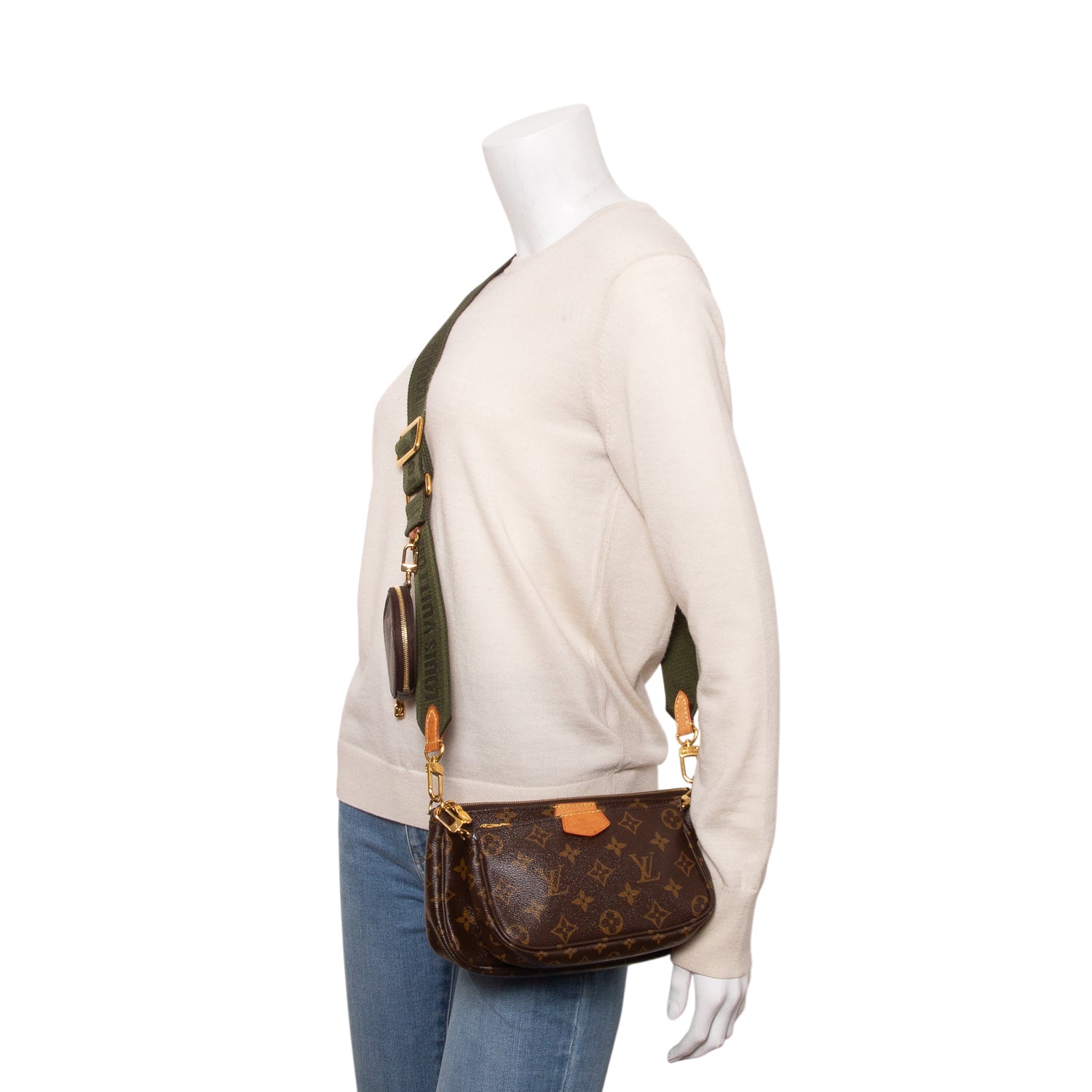 Louis Vuitton Monogram Multi Pochette Accessories w/ Box & Straps