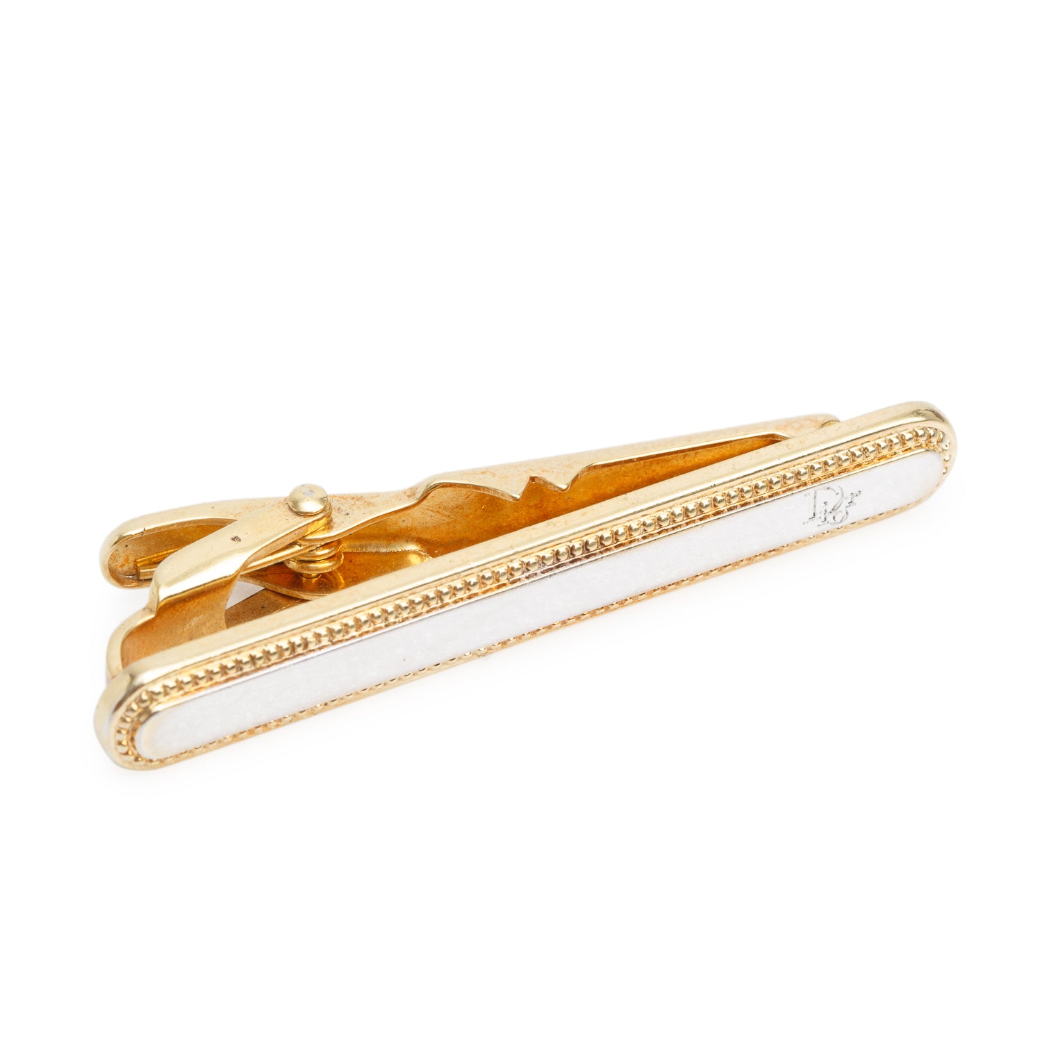 Christian Dior Gold-Plated & Palladium-Plated Tie Clip
