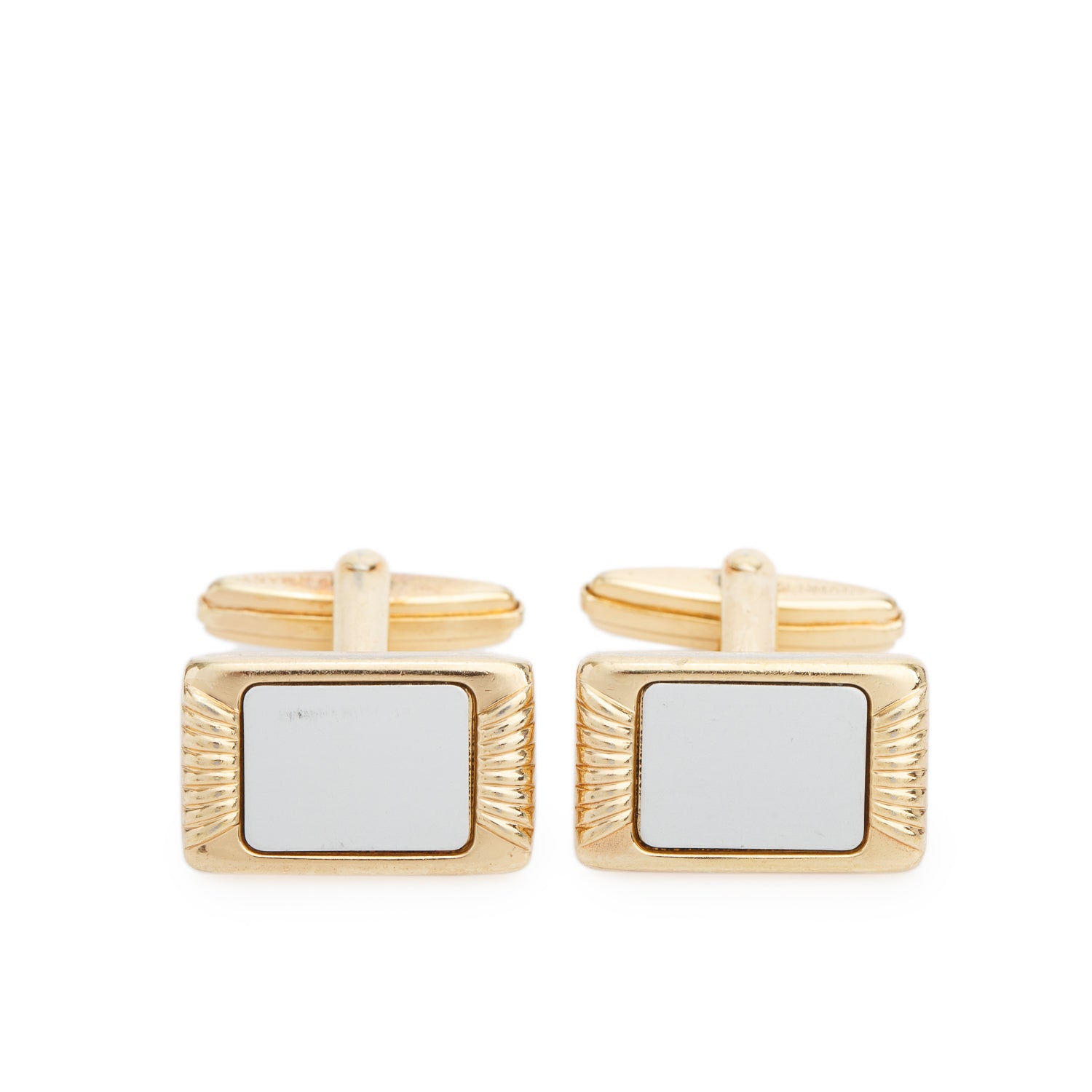 Christian Dior Vintage Gold-Plated & Palladium-Plated Cufflinks