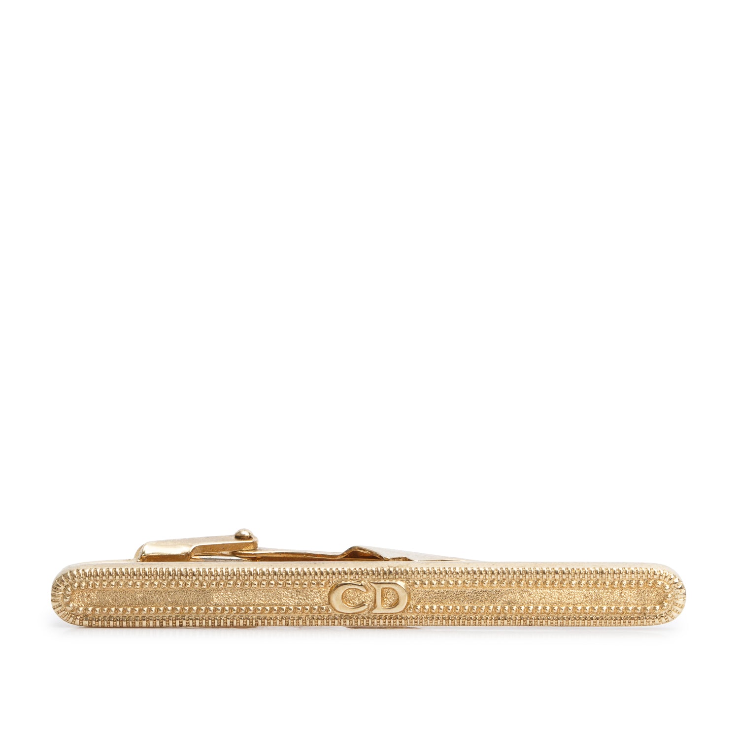Christian Dior Gold-Plated CD Logo Tie Clip
