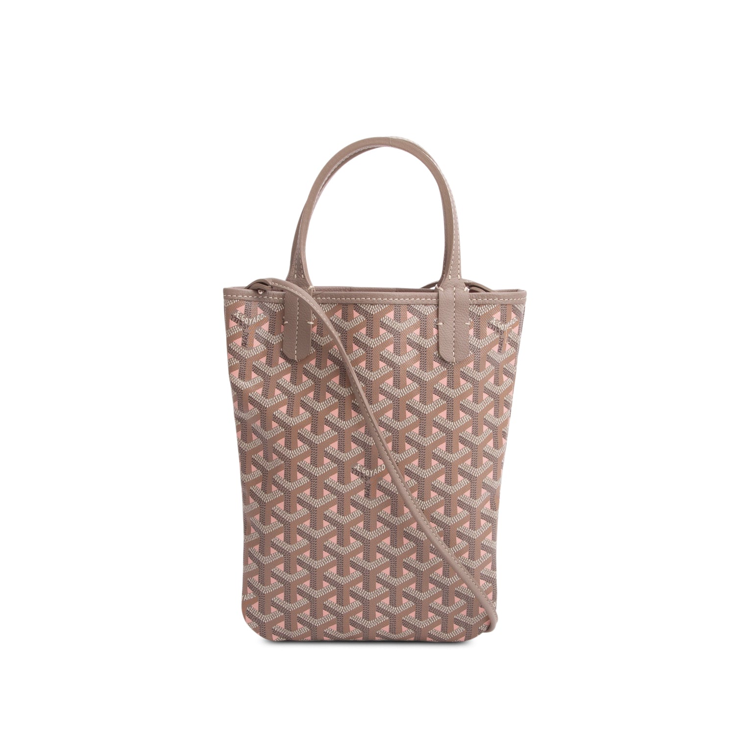Goyard 2023 Grey Goyardine Poitiers Claire Voie Tote w/ Strap