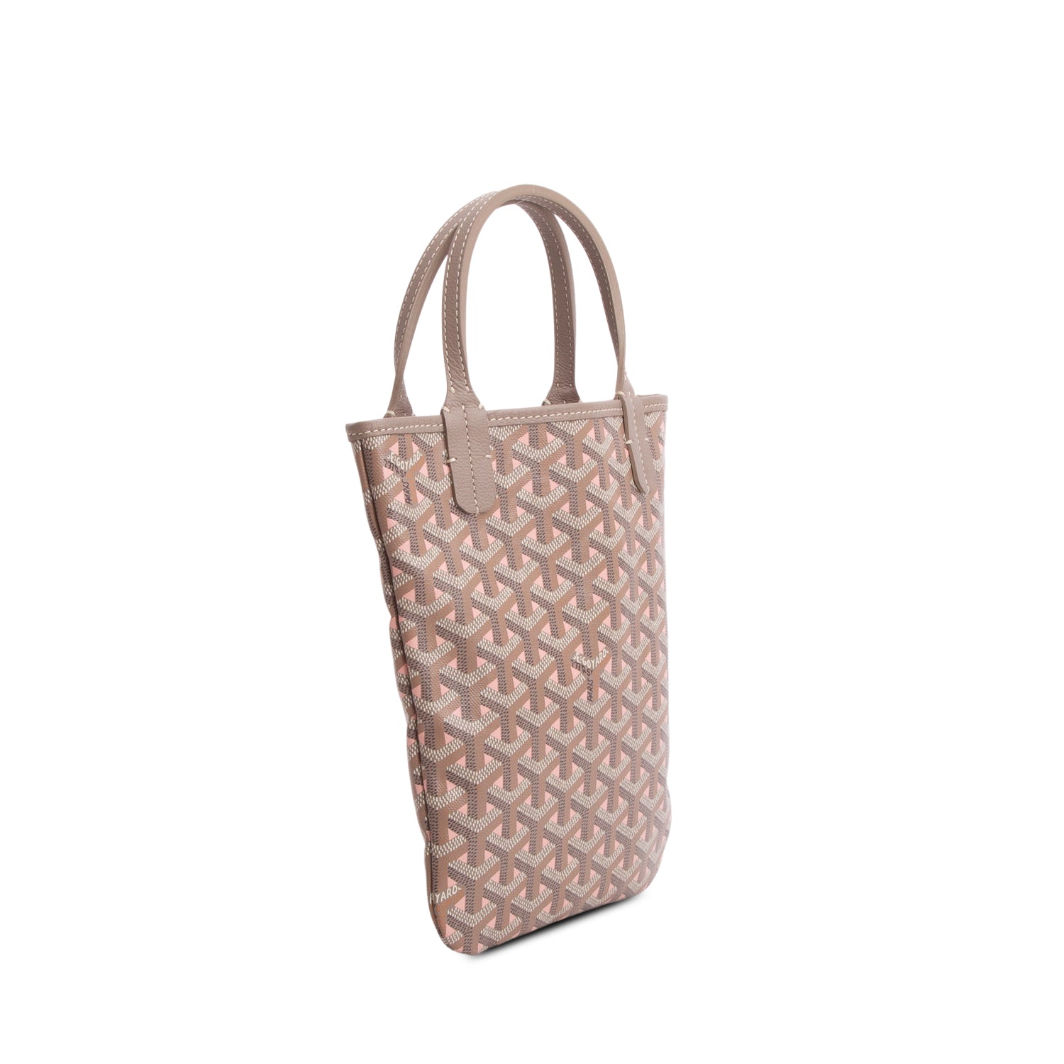 Goyard 2023 Grey Goyardine Poitiers Claire Voie Tote w/ Strap