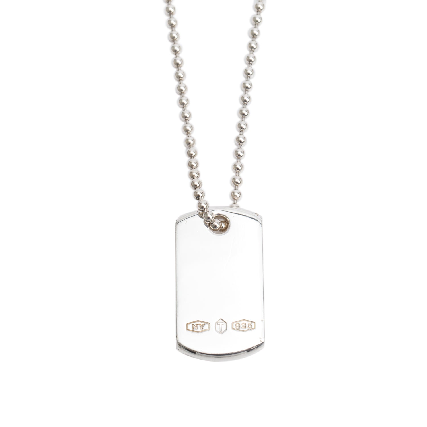 Tiffany & Co. Sterling Silver 1837 Makers I.D. Tag Pendant Necklace