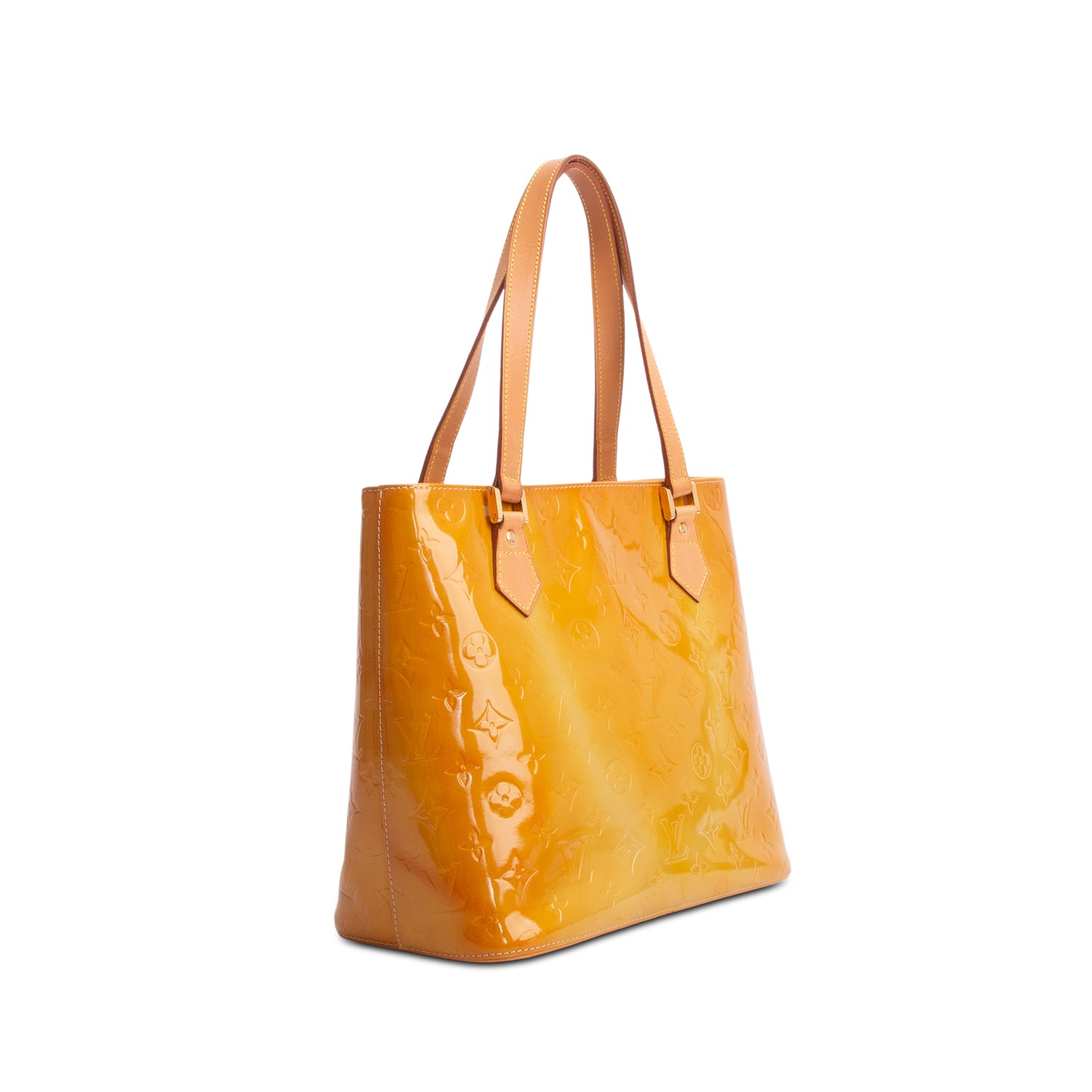 Louis Vuitton Yellow Vernis Houston Tote