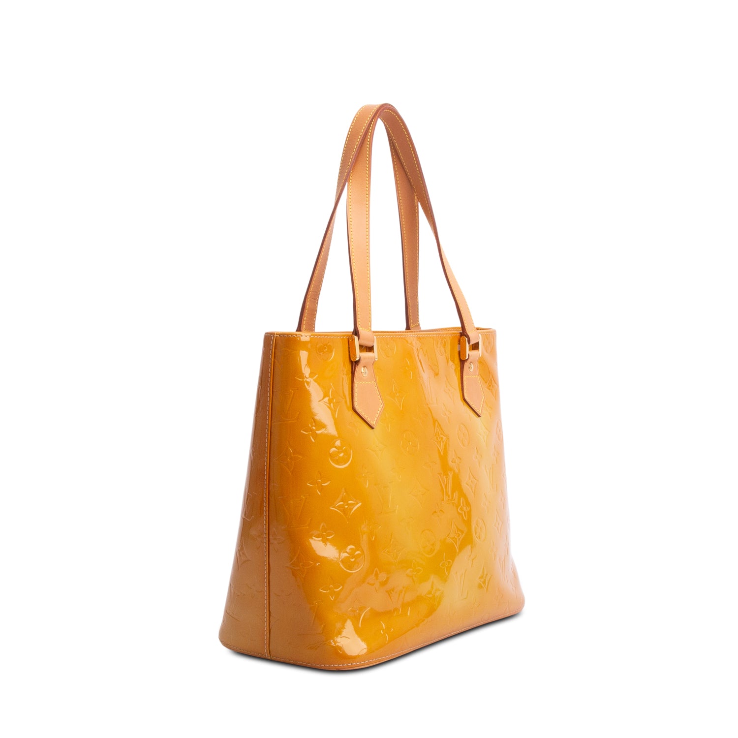 Louis Vuitton Yellow Vernis Houston Tote
