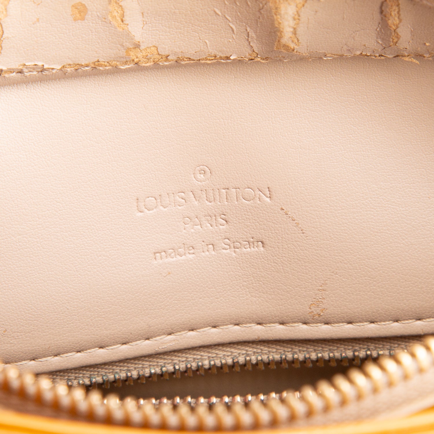 Louis Vuitton Yellow Vernis Houston Tote