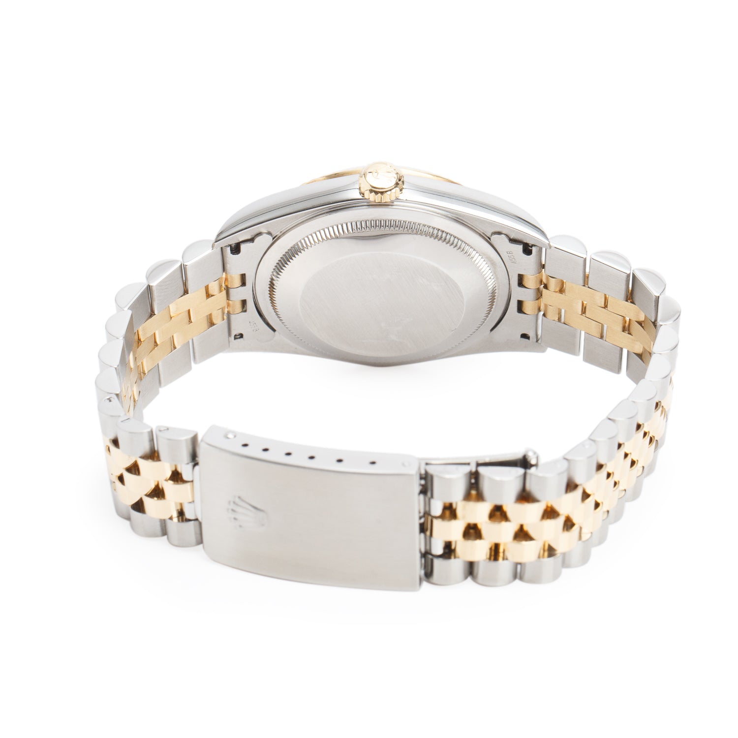 Rolex Stainless Steel & 18k Yellow Gold Datejust 36 MM Automatic Watch White Dial 16233 w/ Box & Papers