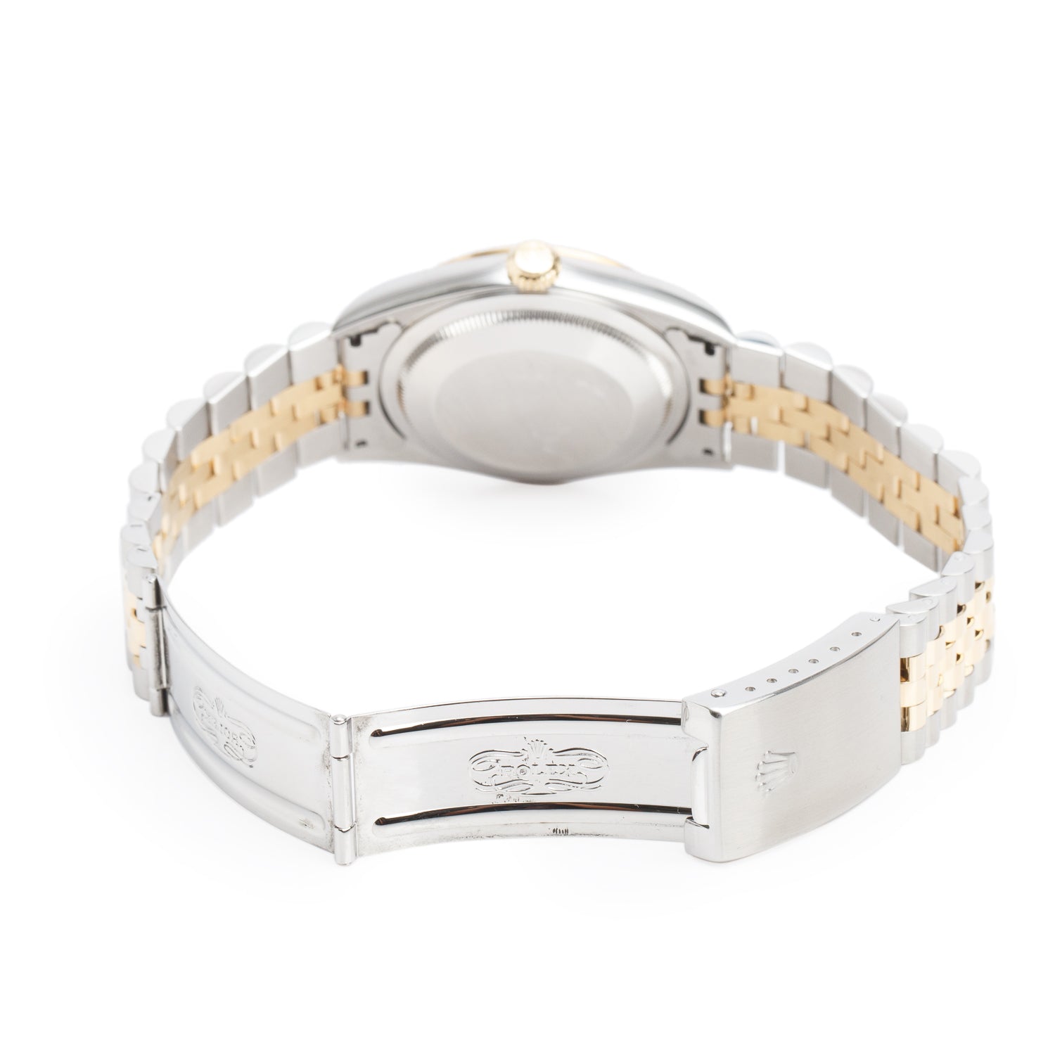 Rolex Stainless Steel & 18k Yellow Gold Datejust 36 MM Automatic Watch White Dial 16233 w/ Box & Papers