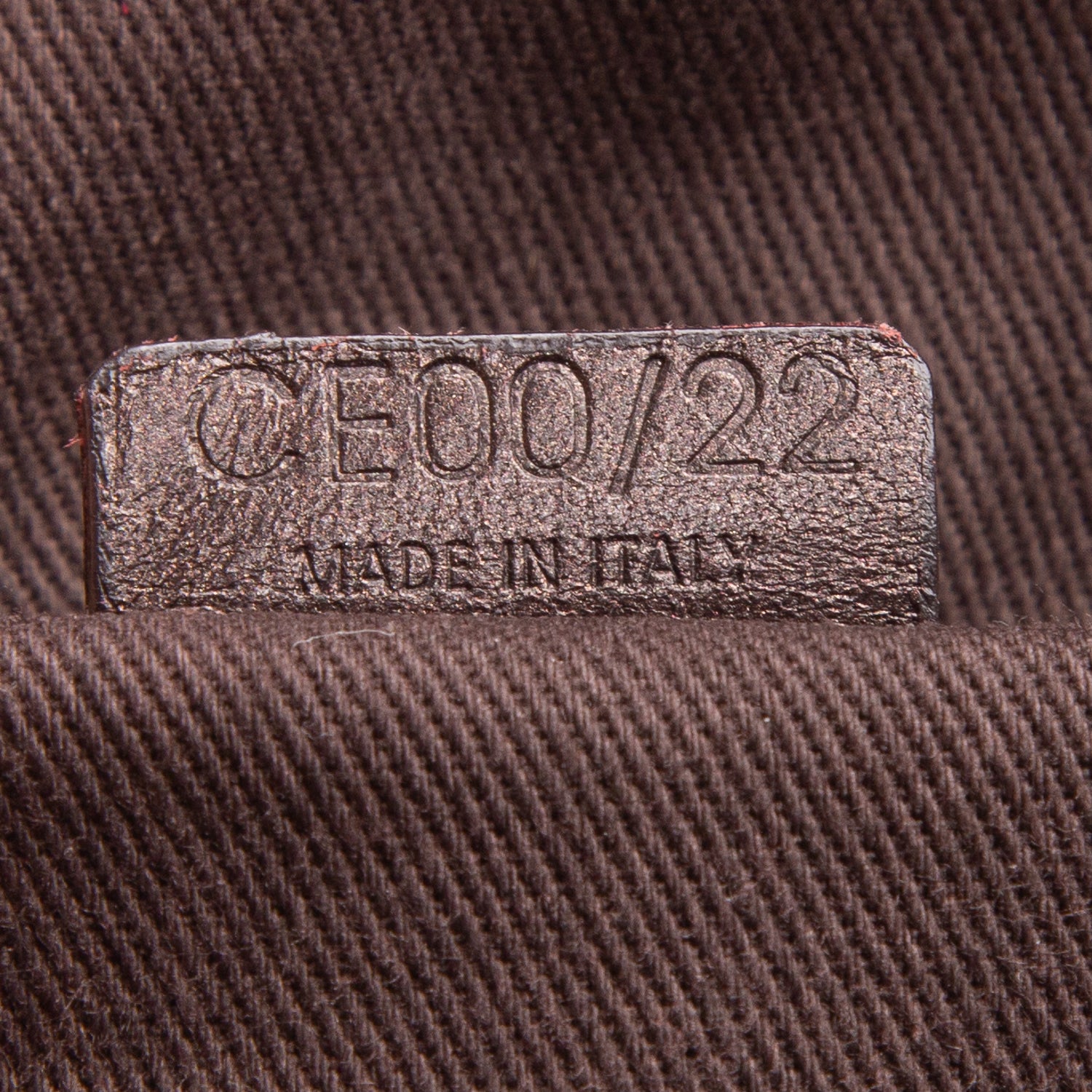 Celine Brown Canvas Jacquard Boston Bag