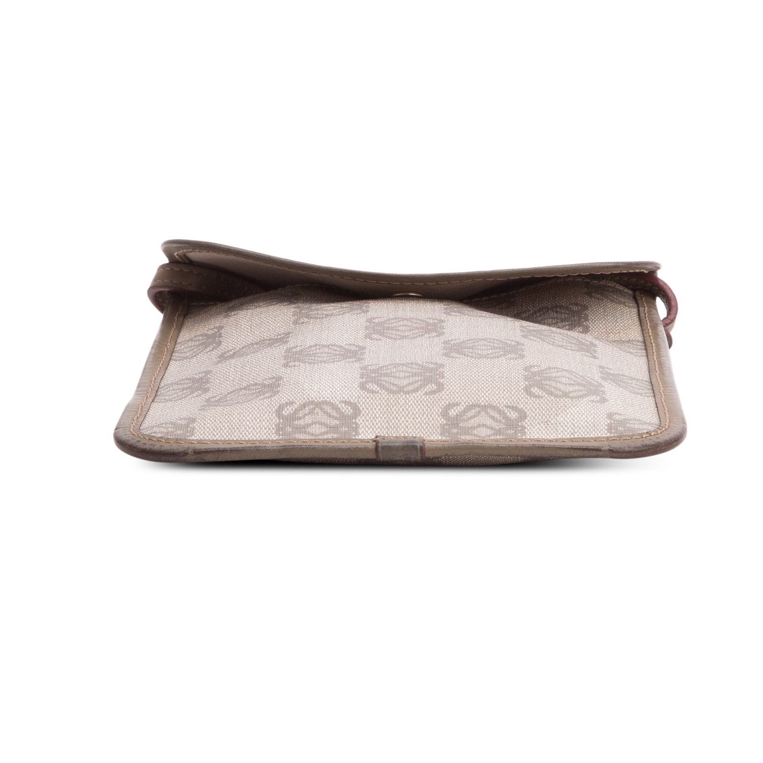 Loewe Beige Anagram Coated Canvas Messenger Bag