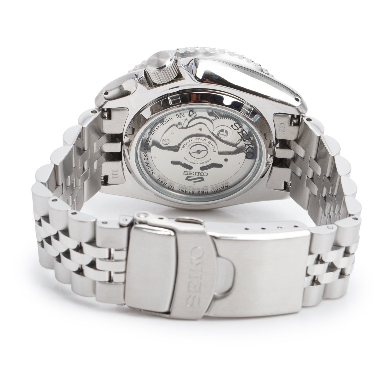 Seiko 2026 Stainless Steel Seiko 5 Sports Series 42 MM Automatic GMT Watch Green Dial SSK035K1 w/ Box & Papers