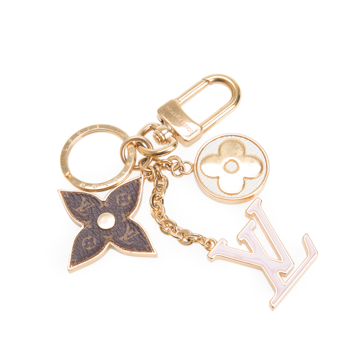 Louis Vuitton 2024 Gold-Tone Spring Street Bag Charm Chain w/ Box