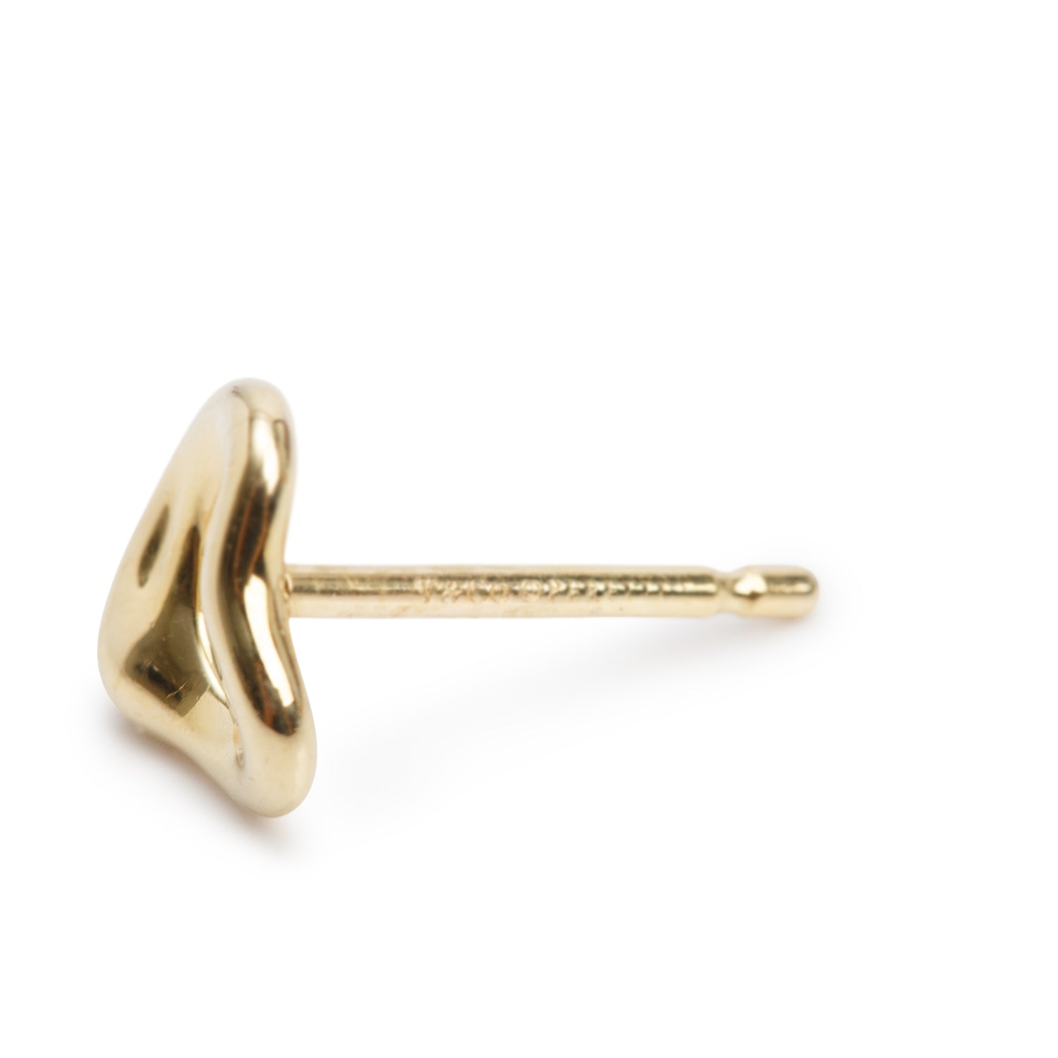 Tiffany & Co. Elsa Peretti 18k Yellow Gold Open Heart Stud Earrings, 7 MM w/ Box