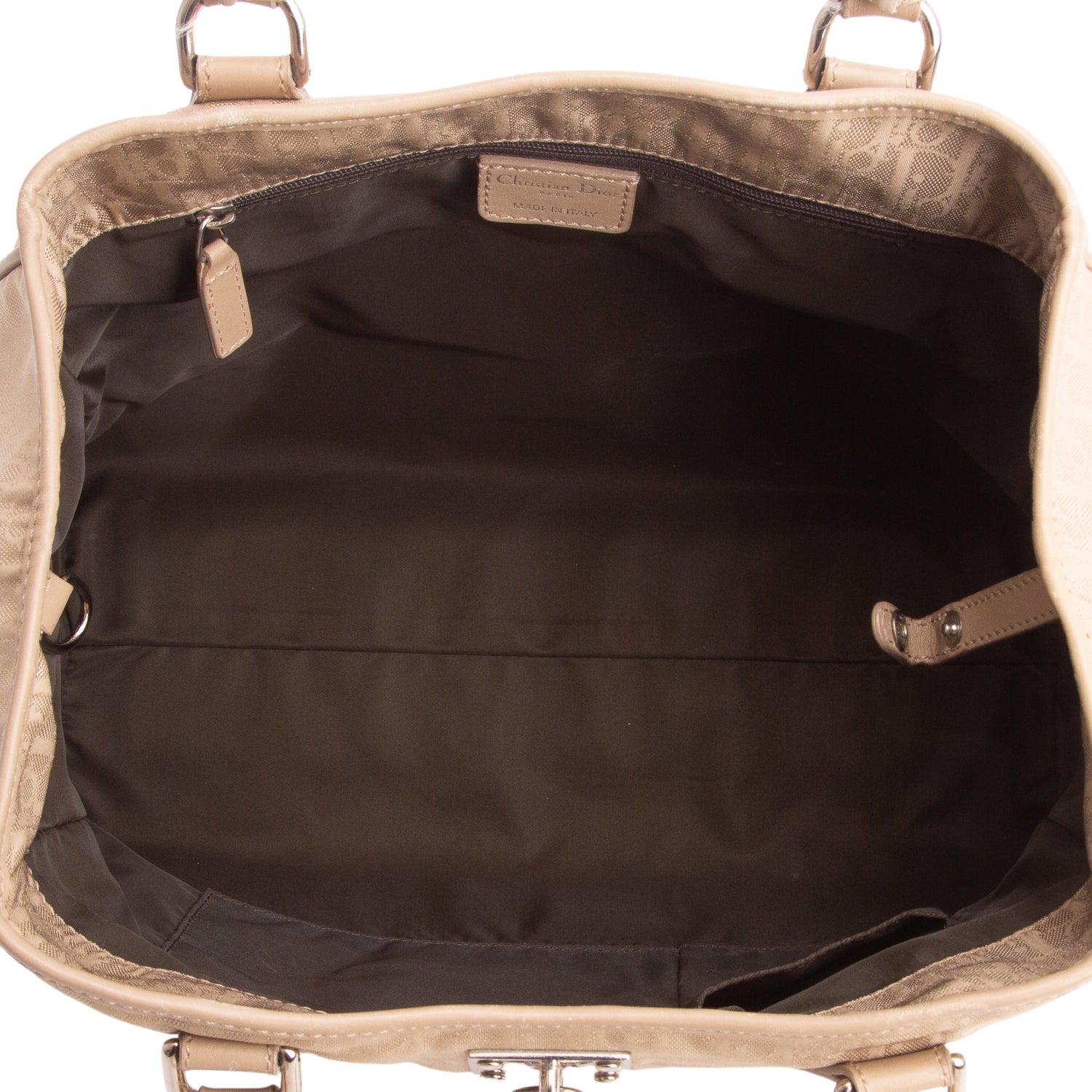 Christian Dior Taupe Oblique Diorrisimo Trotter Tote Bag