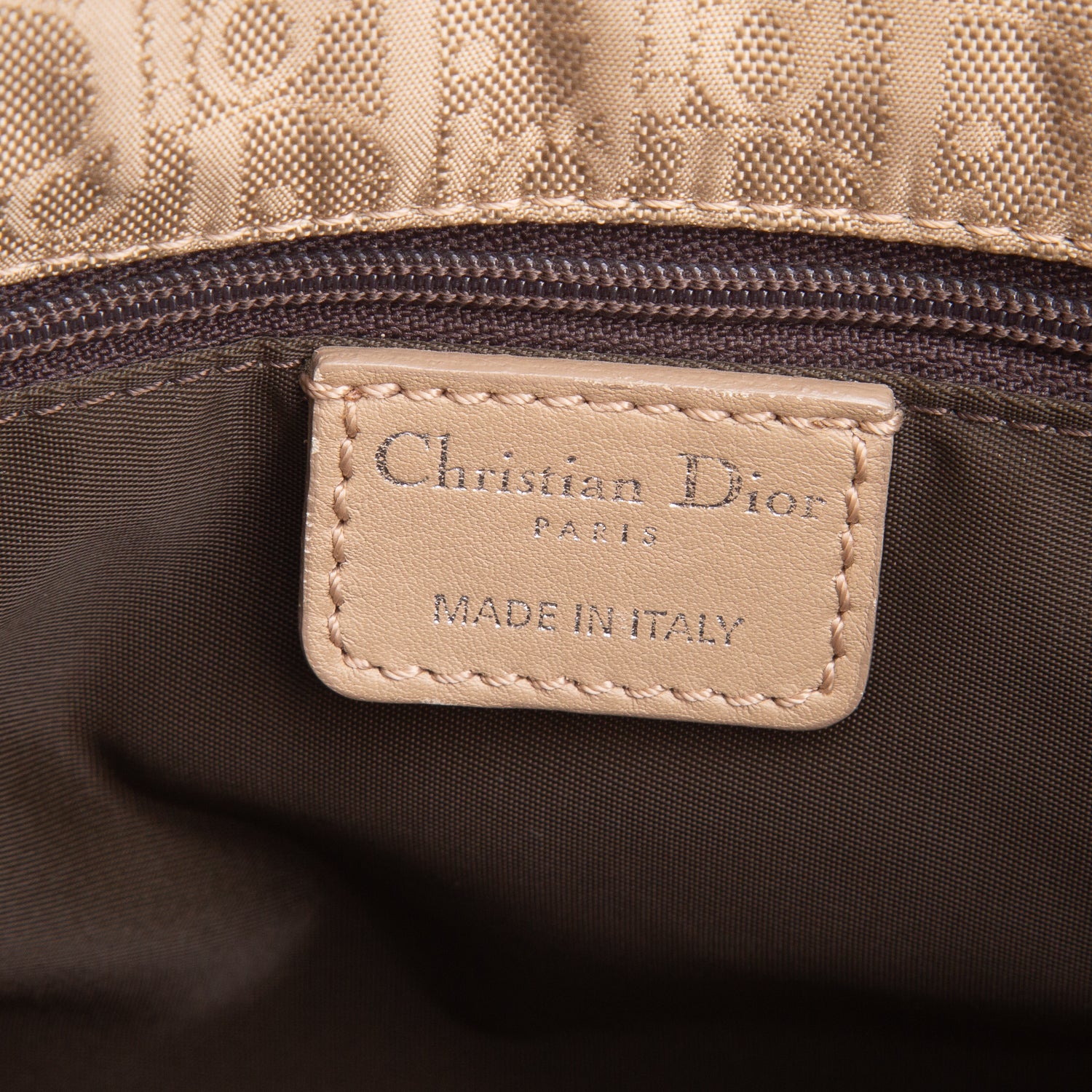 Christian Dior Taupe Oblique Diorrisimo Trotter Tote Bag