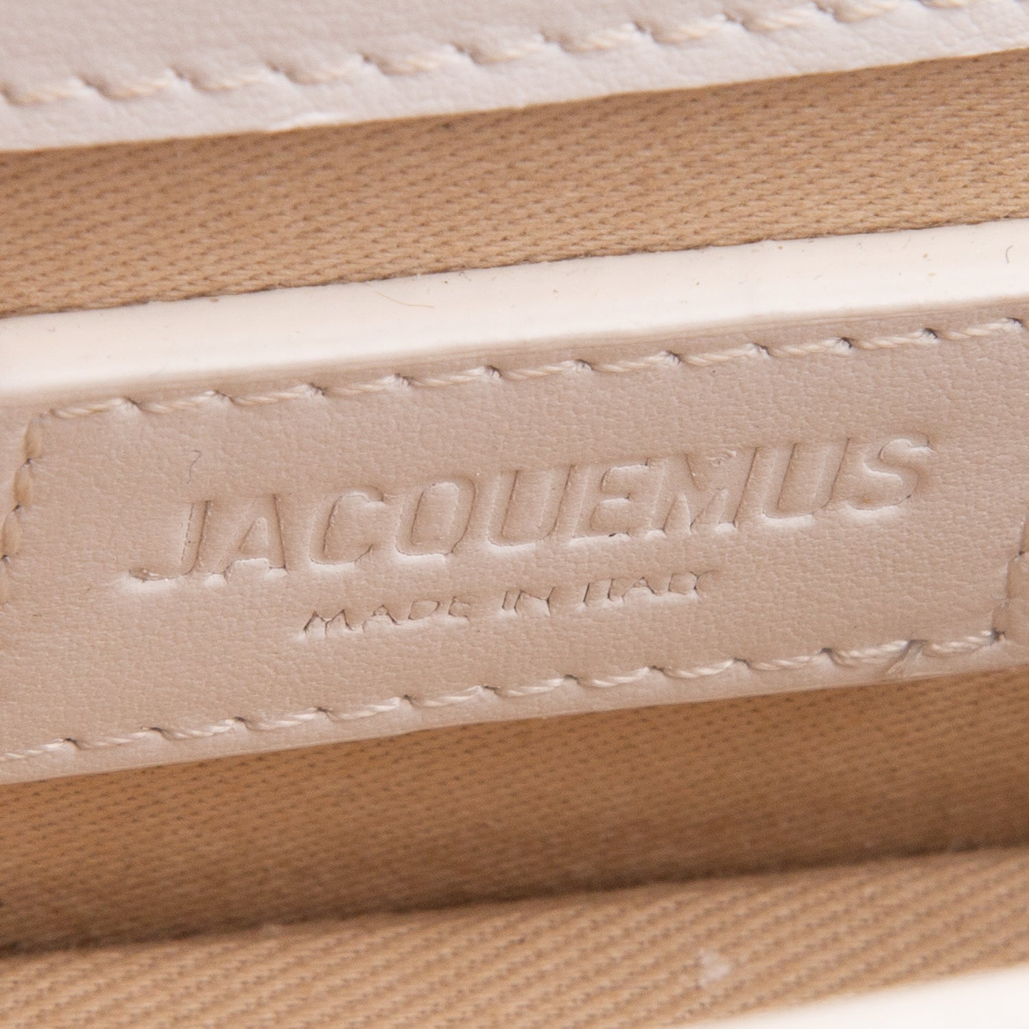 Jacquemus White Calfskin Les Classique The Bambino Bag w/ Strap