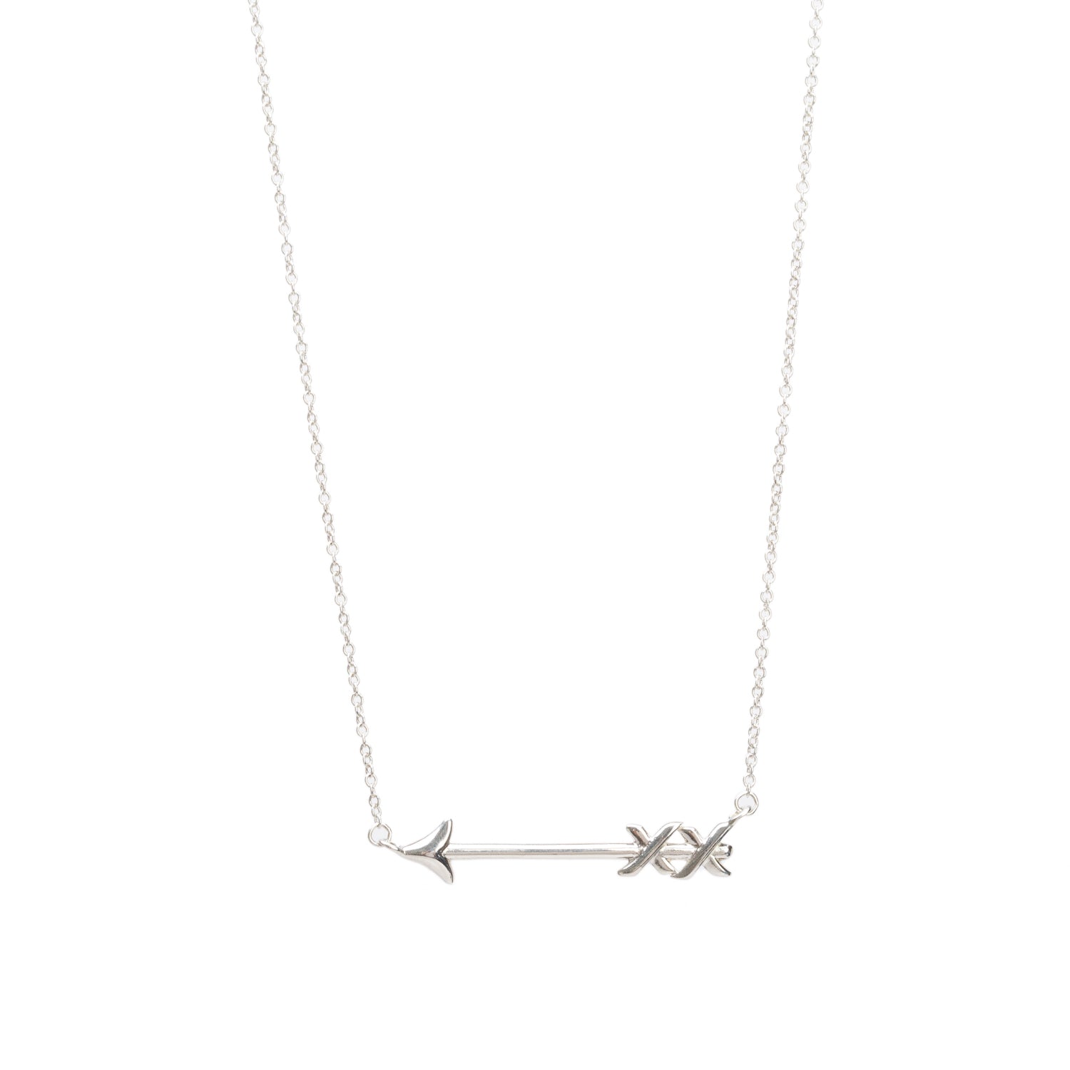 Tiffany & Co. Paloma Picasso Sterling Silver Graffiti Arrow Pendant Necklace