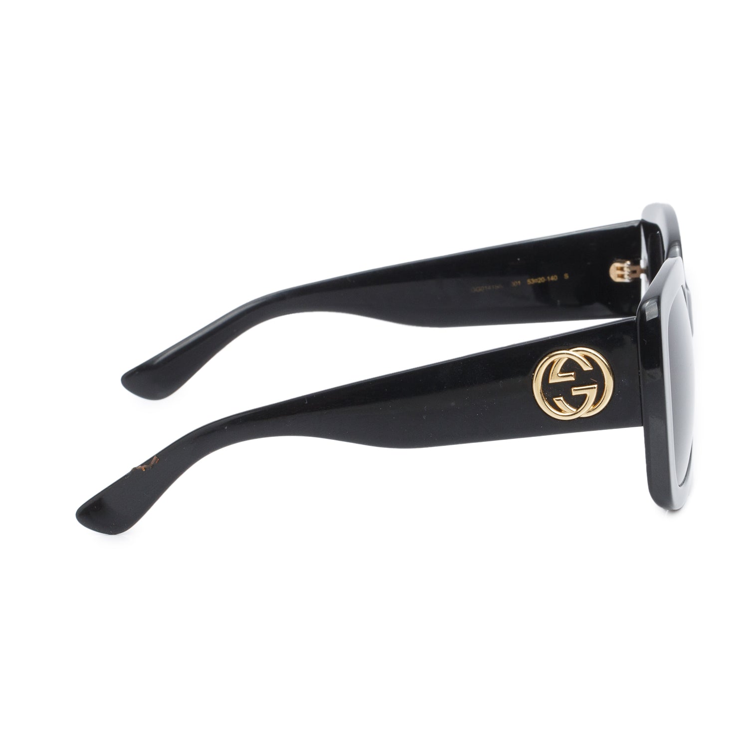 Gucci  GG0141SN Black Acetate GG Marmont Oversized Square Sunglasses w/ Case