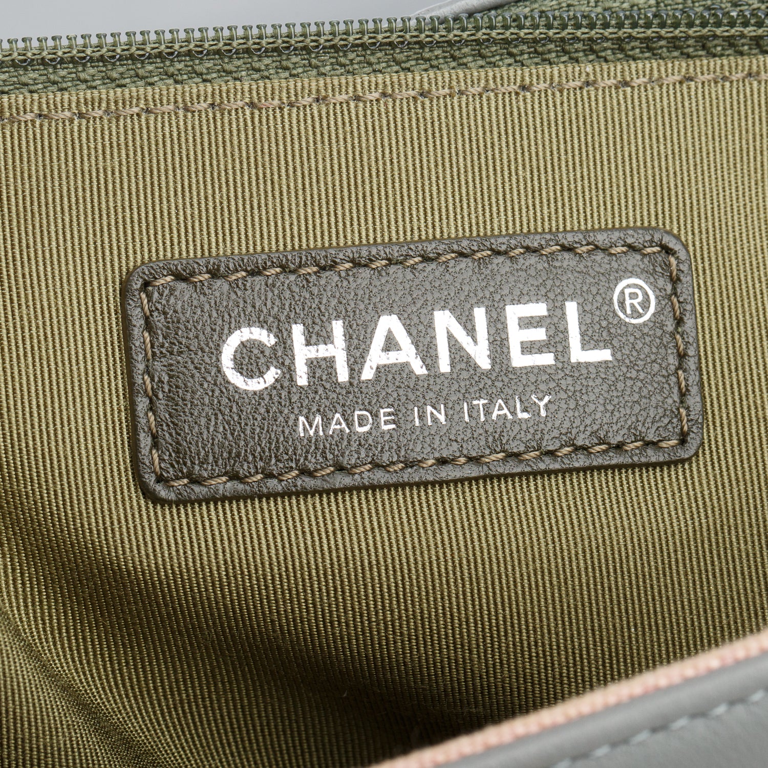 Chanel Grey Lambskin Quilted Leather Boy XL Bag w/ Box & Authenticity Card