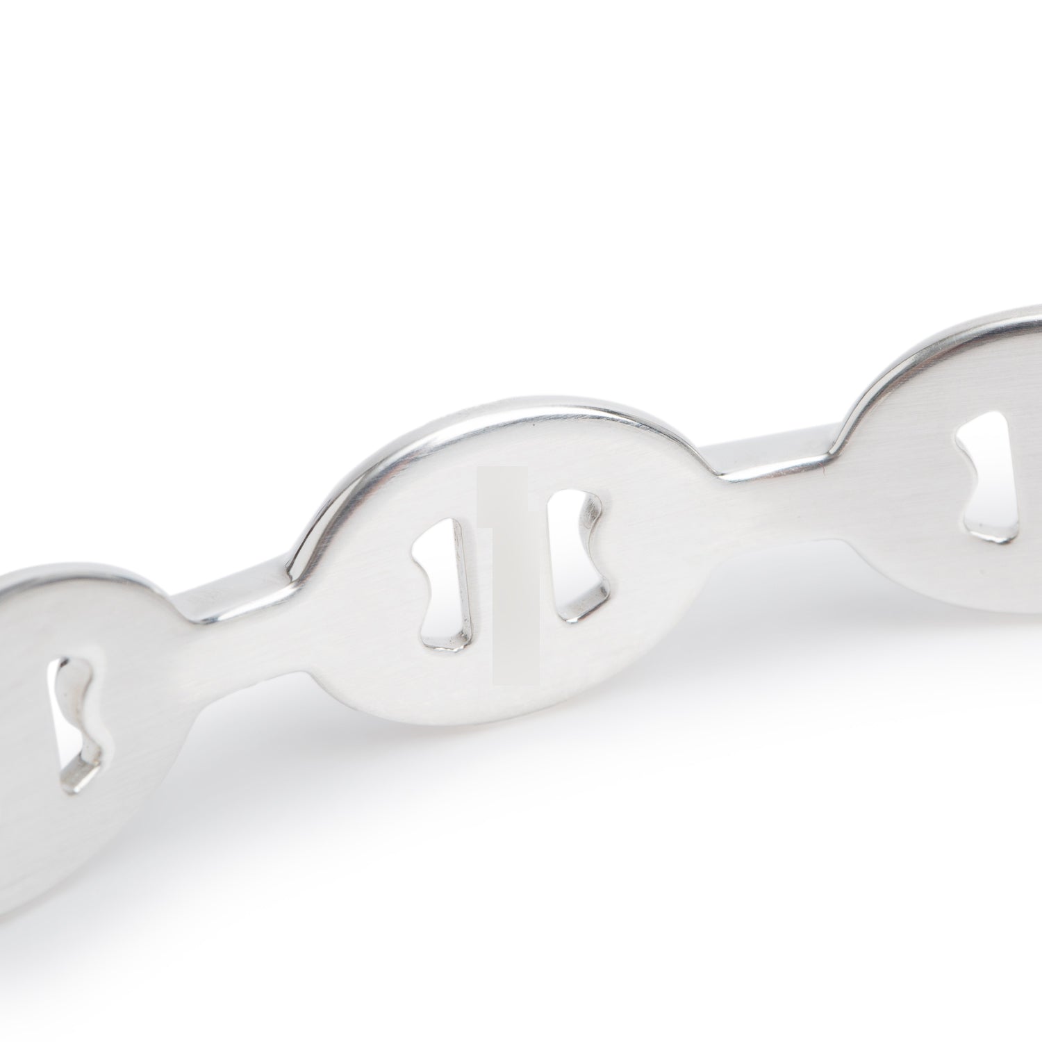 Hermes Sterling Silver Chaine D'Ancre Cuff Bracelet w/ Box