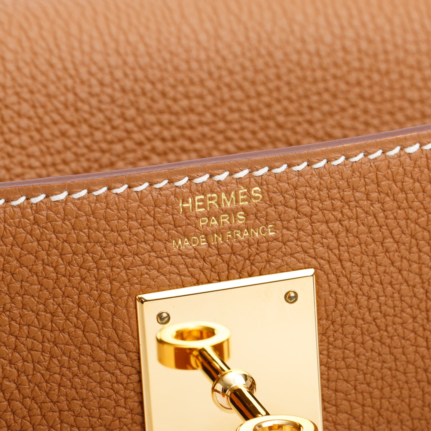 Hermes 2022 Gold Togo Kelly II Retourne 28 w/ Box & Strap