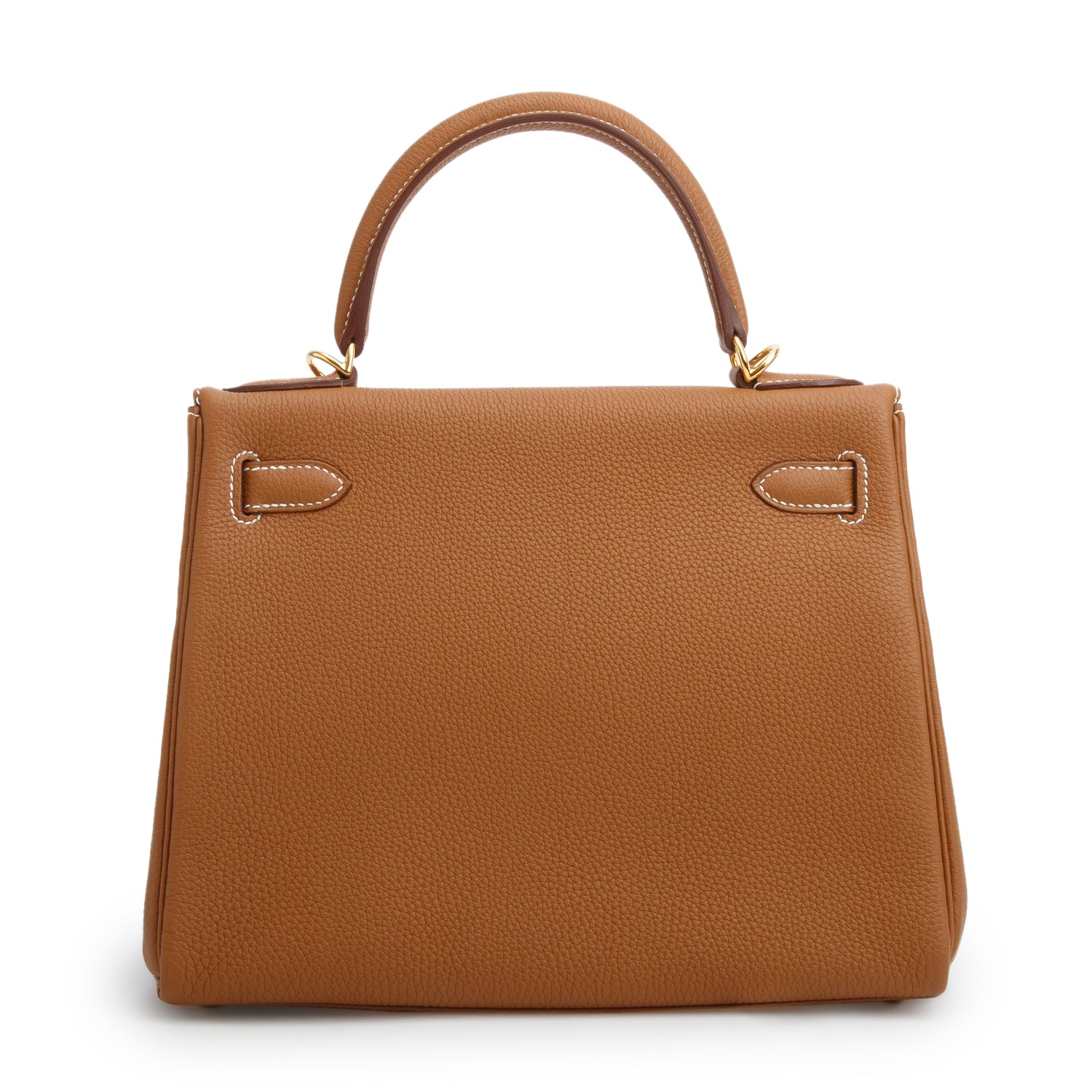 Hermes 2022 Gold Togo Kelly II Retourne 28 w/ Box & Strap